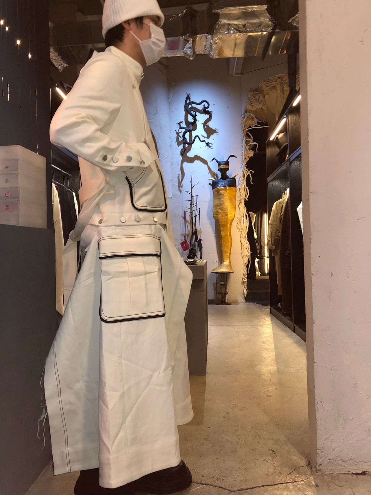 Other Denim Nomad Asymmetric Detachable Trench Coat Size US L / EU 52-54 / 3 - 16 Thumbnail