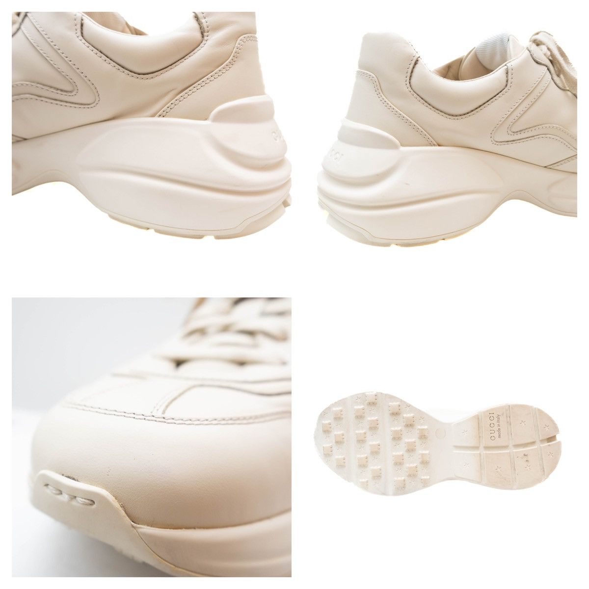 Gucci Gucci Rhyton Interlocking Disk Leather Sneakers Wmns Sz8.5US Size US 8.5 / IT 38.5 - 11 Thumbnail