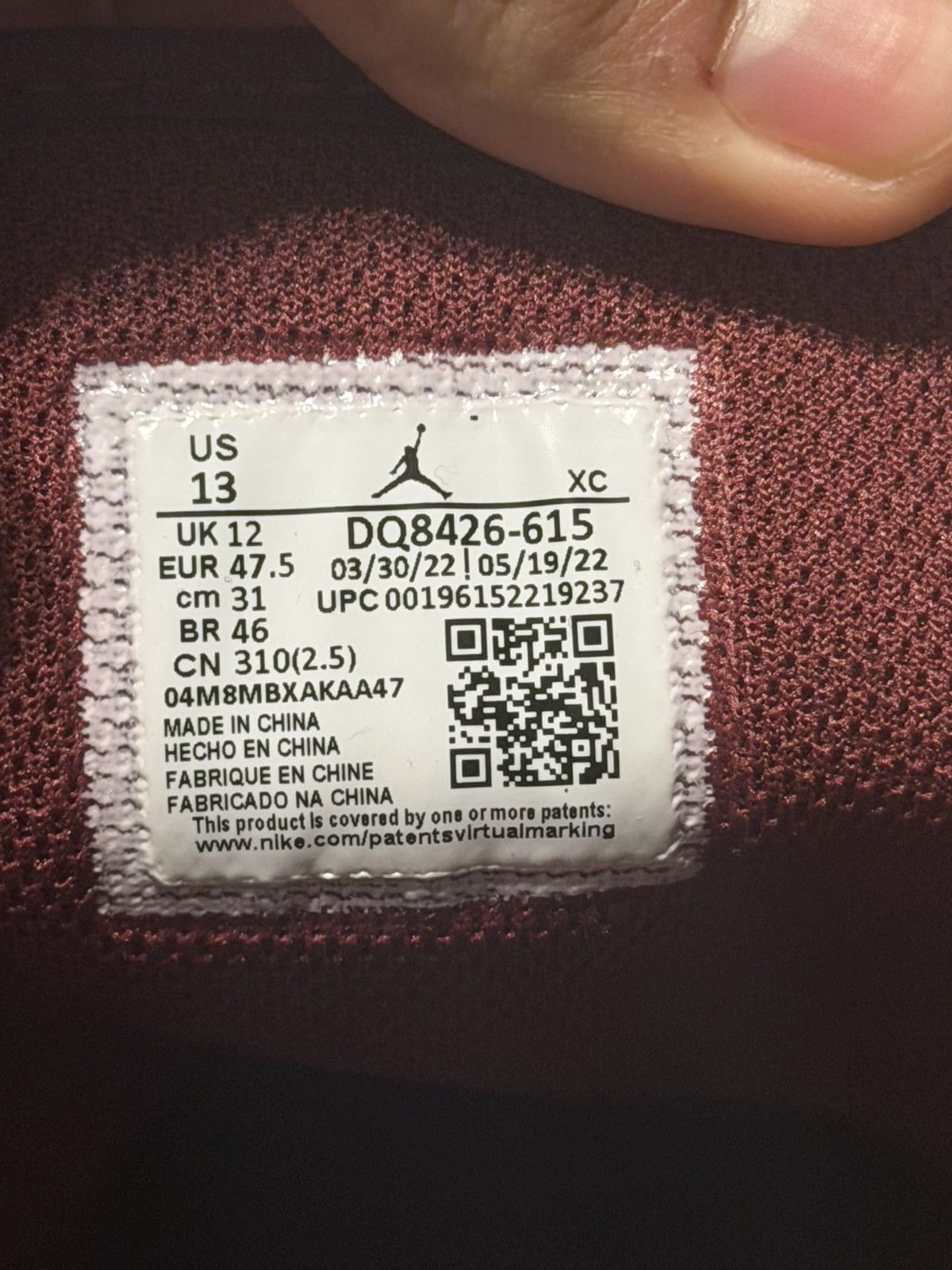 Jordan Brand Air Jordan 1 mid burgandy and gray Size US 13 / EU 46 - 5 Thumbnail