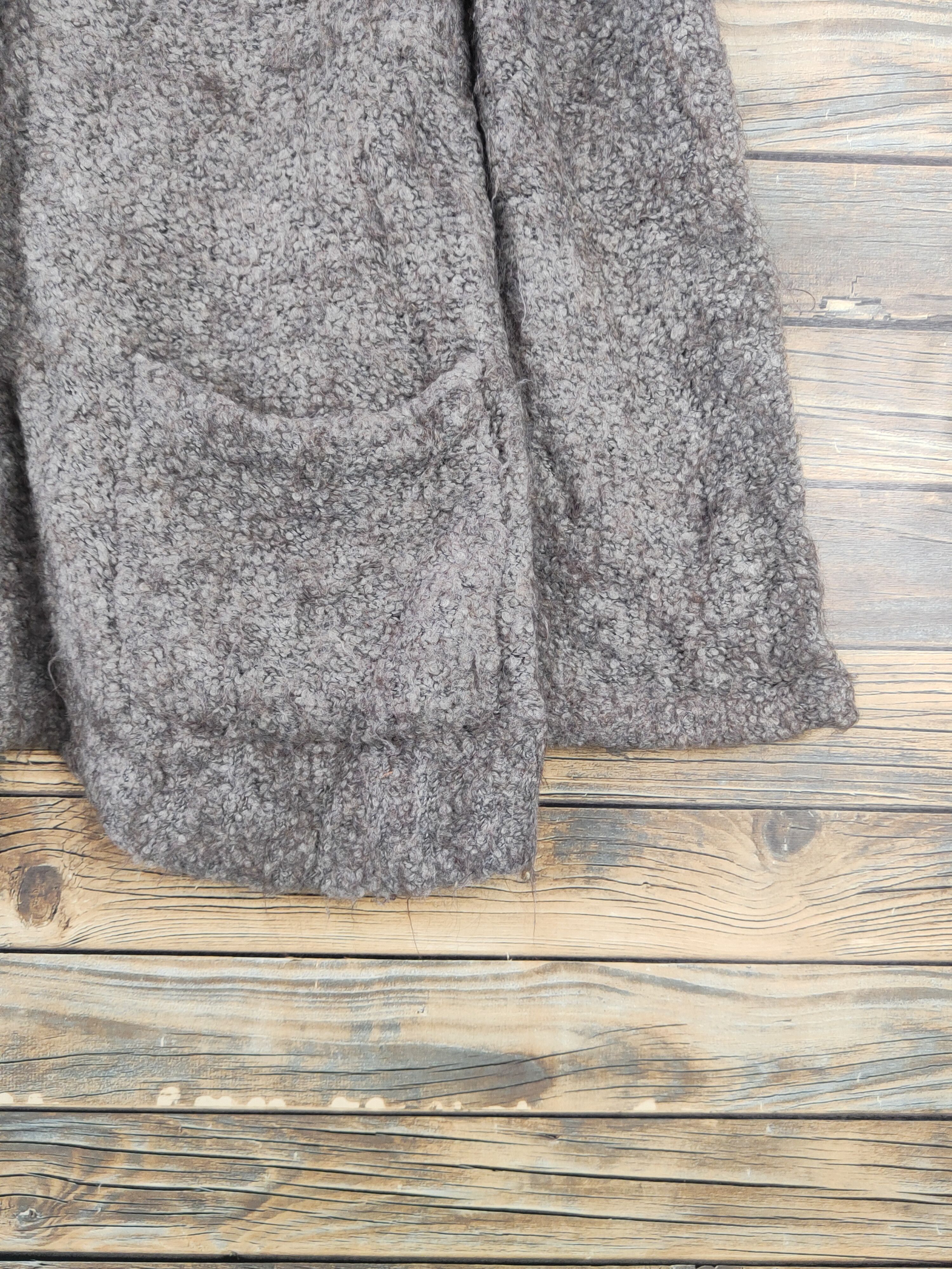 Japanese Brand Jeune Brown Knitwear Wool Cardigan #W2129 Size M / US 6-8 / IT 42-44 - 6 Thumbnail