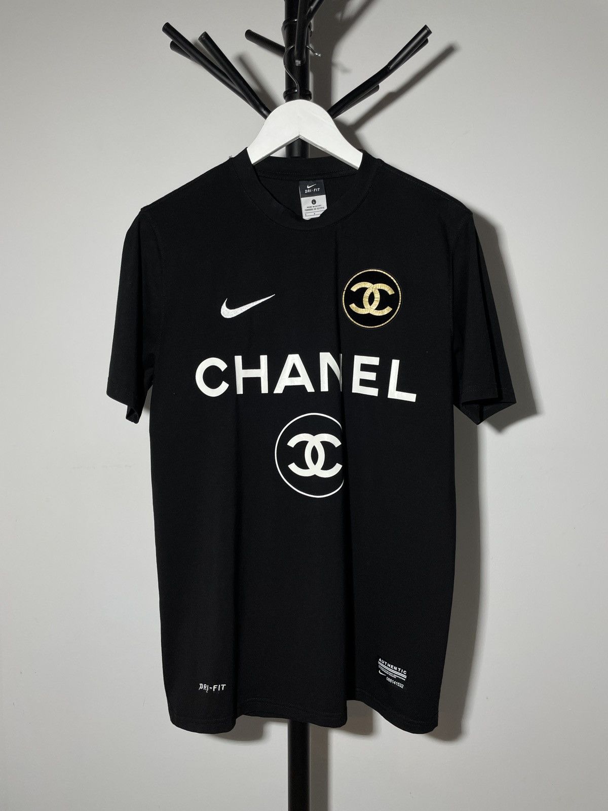 Custom Nike x Chanel Custom Jersey Hype Streetwear Soccer T shirt