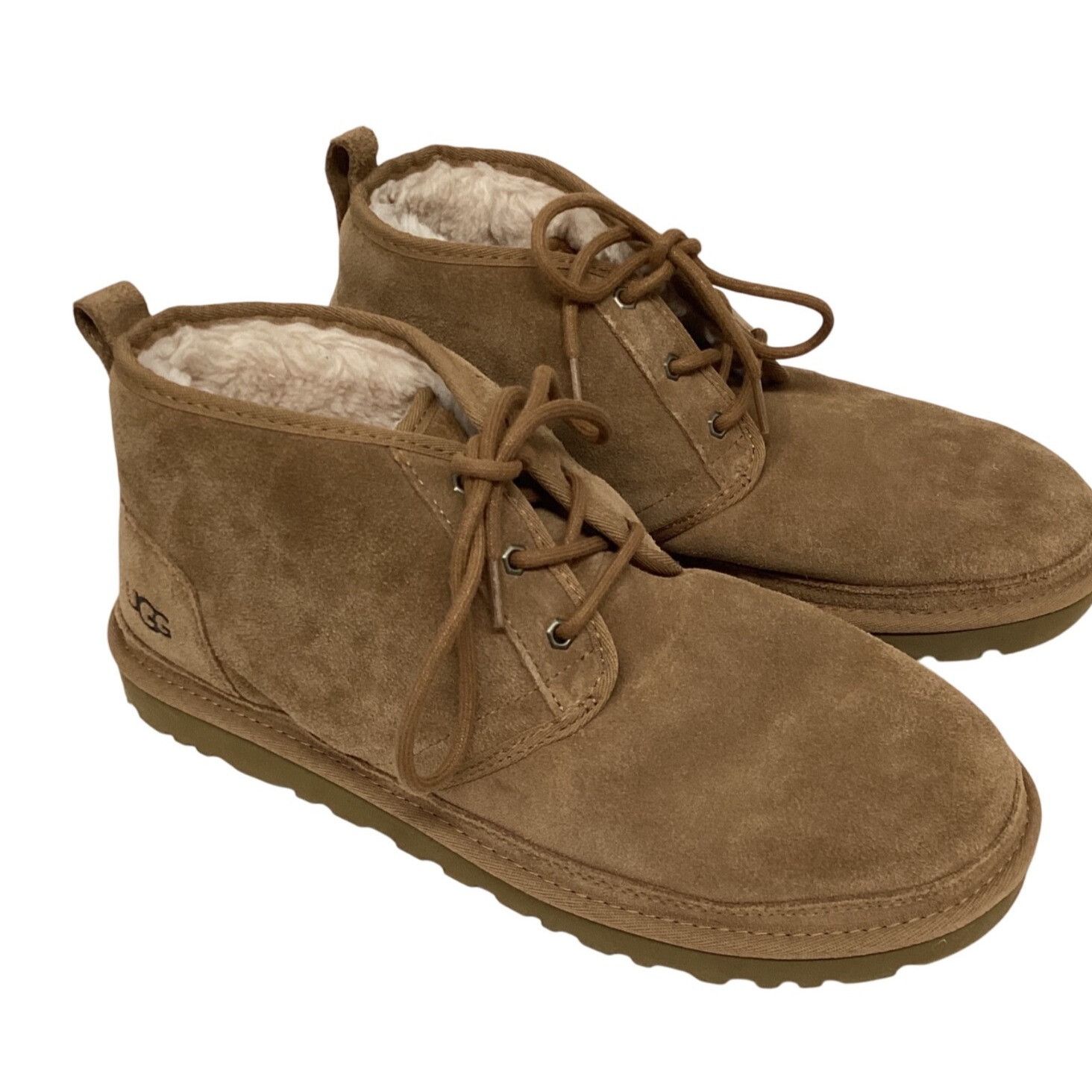 UGG Neumel Suede Chestnut Chukka Ankle Boots Shoes Mens Us 1 in Beige (Size 12)