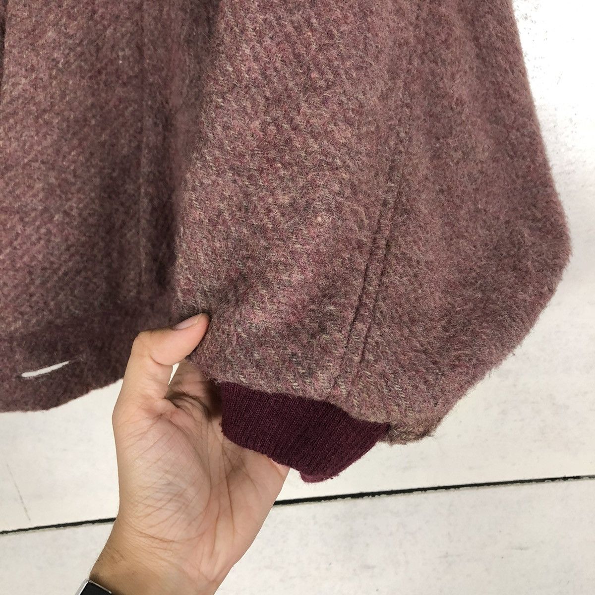 Japanese Brand VINTAGE WOOL BOMBER JACKET DOUBLE BREAST ISSEY MIYAKE JAPAN Size US M / EU 48-50 / 2 - 16 Thumbnail