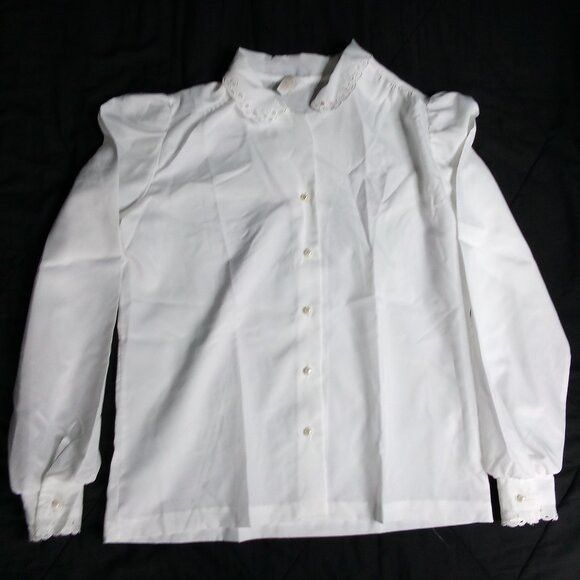 Other Deadstock Vintage New Fashion Lace Button Shirt Size XL / US 12-14 / IT 48-50 - 2 Thumbnail