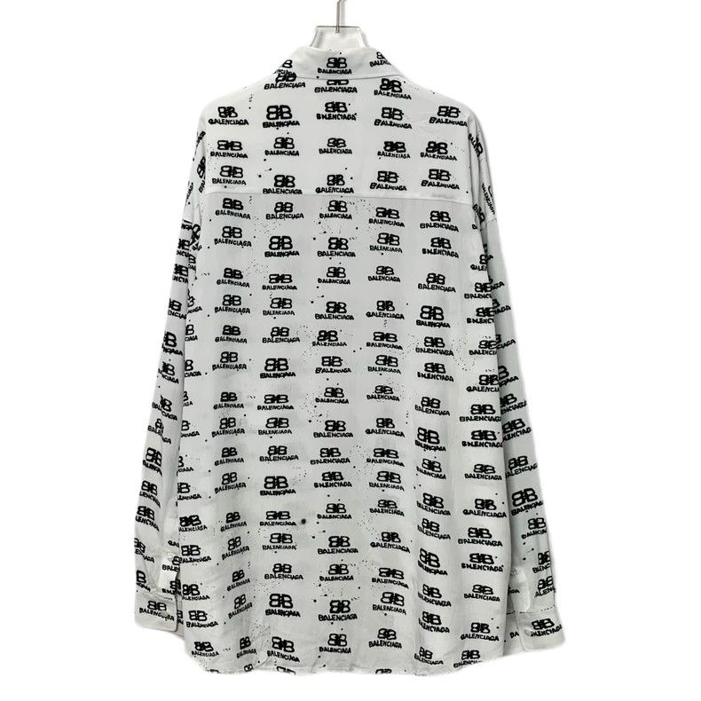Balenciaga Balenciaga White logo jacquard full print lapel single bre Size US S / EU 44-46 / 1 - 2 Thumbnail