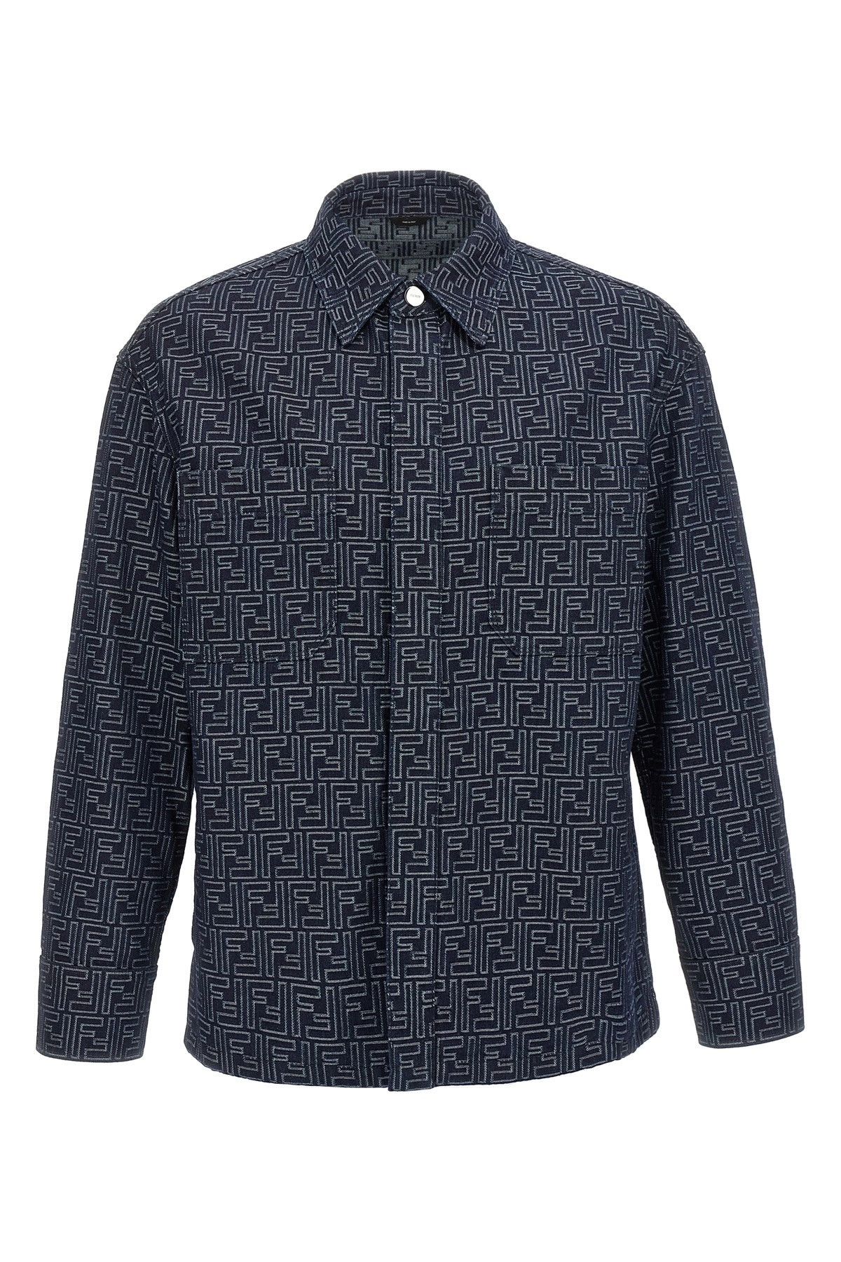 Fendi Overshirt denim FF Size US XL / EU 56 / 4 - 1 Thumbnail