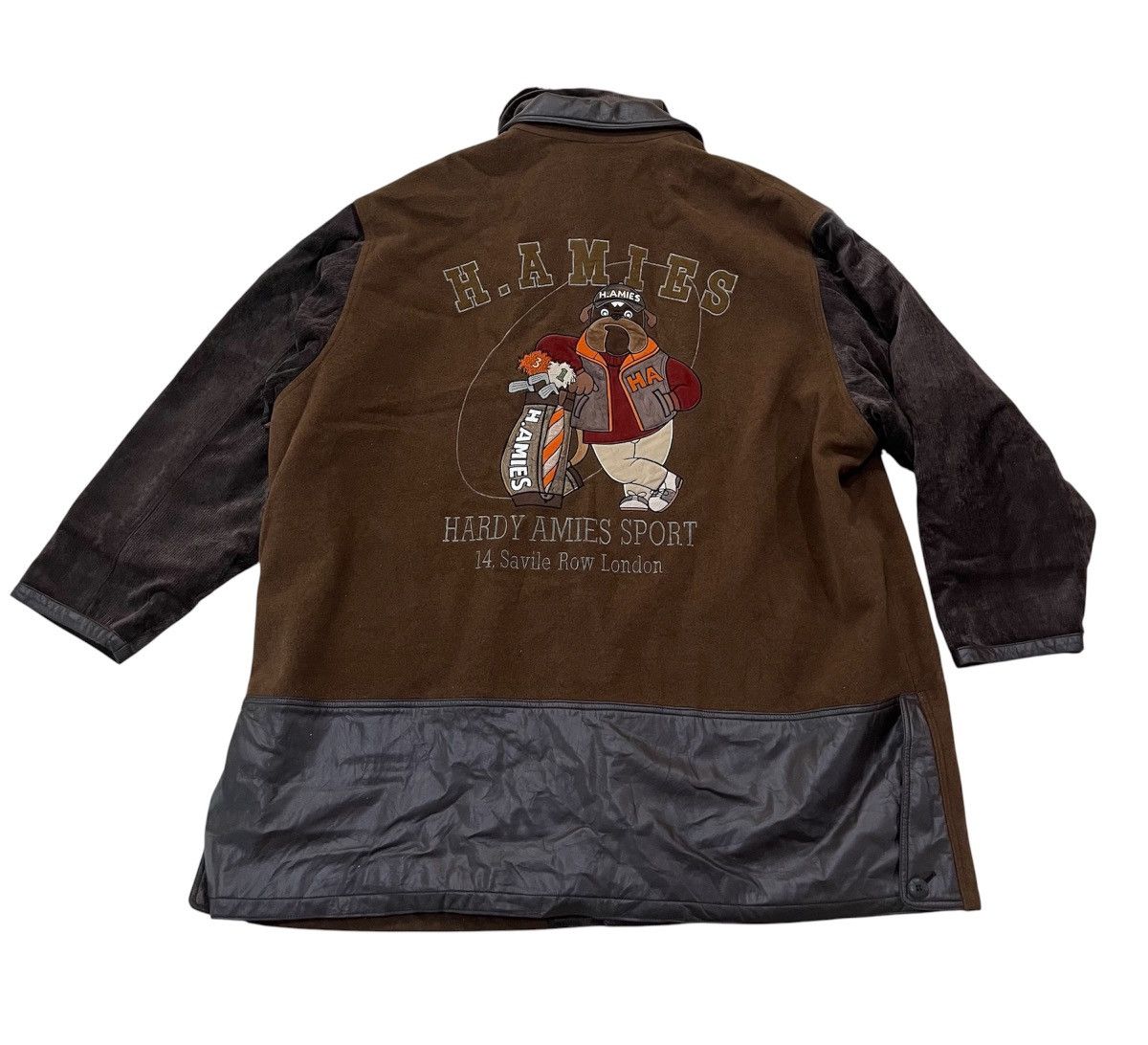 Hardy Amies Vtg Hardy Amies Dog Embroidered Wool Oversized Coat Jacket Size US XXL / EU 58 / 5 - 1 Thumbnail