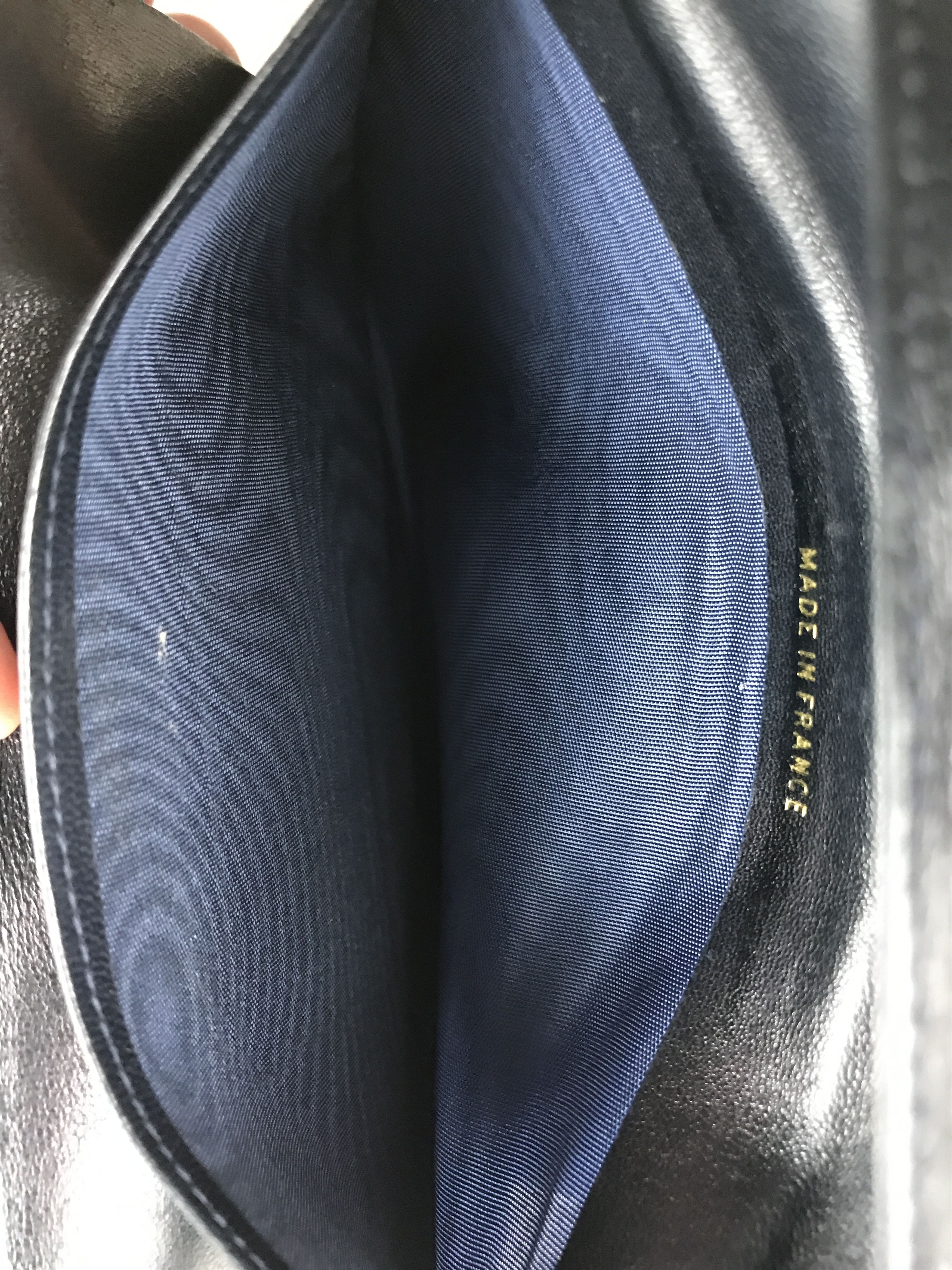 Chanel × Vintage Chanel Classic Black Lambskin Big CC Logo Bifold Long Wallet Size ONE SIZE - 15 Thumbnail