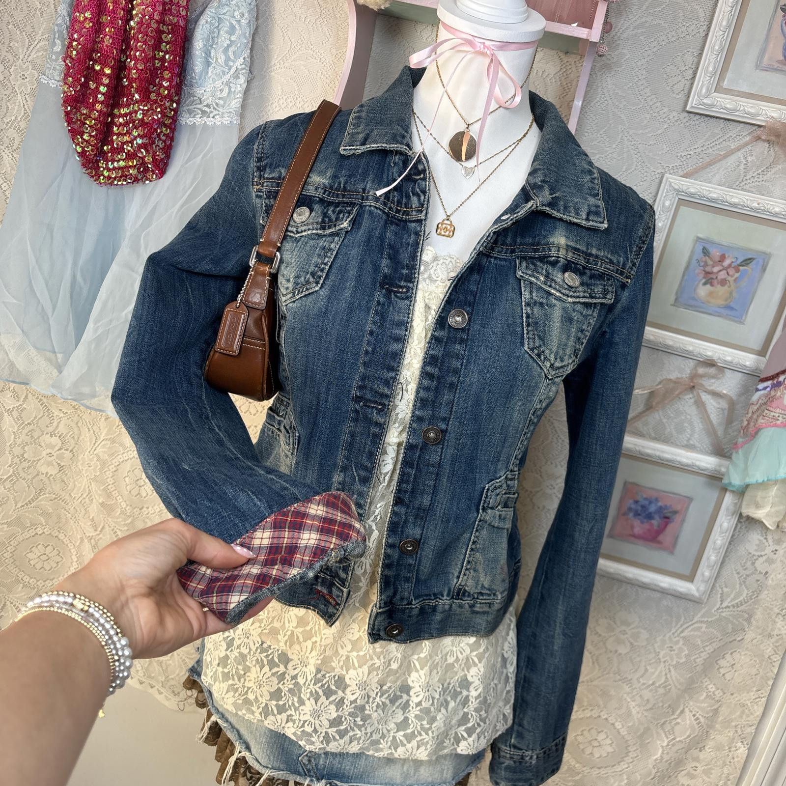Aeropostale y2k distressed aeropostale denim jacket Size L / US 10 / IT 46 - 2 Thumbnail