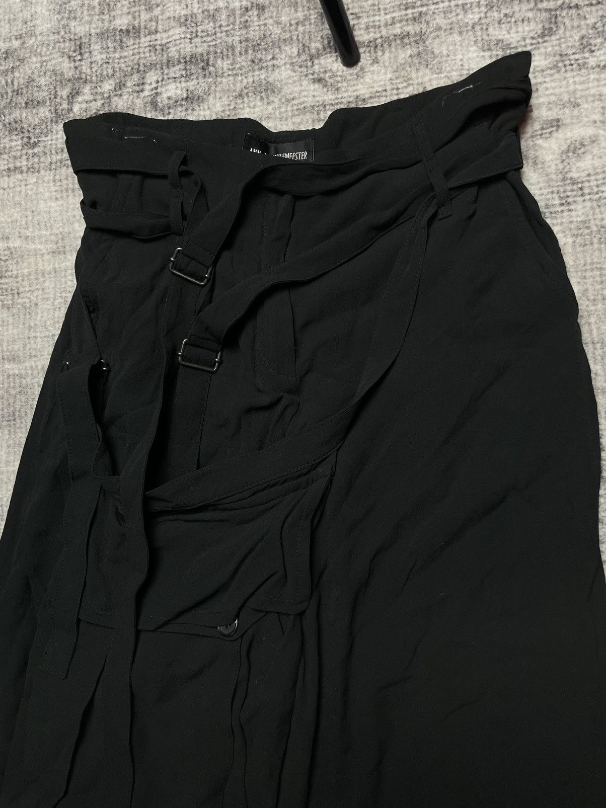 Ann Demeulemeester Ann Demeulemeester Silk Bondage Cargo Pants Size US 30 / EU 46 - 3 Thumbnail