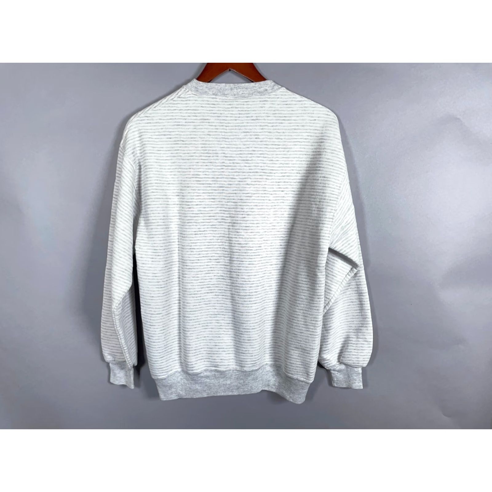 Jerzees VINTAGE 90s Frankenmuth Jaycees Volkslaufe Sweatshirt Men Adult Large Gray Stripe Jerzees Size US L / EU 52-54 / 3 - 2 Thumbnail