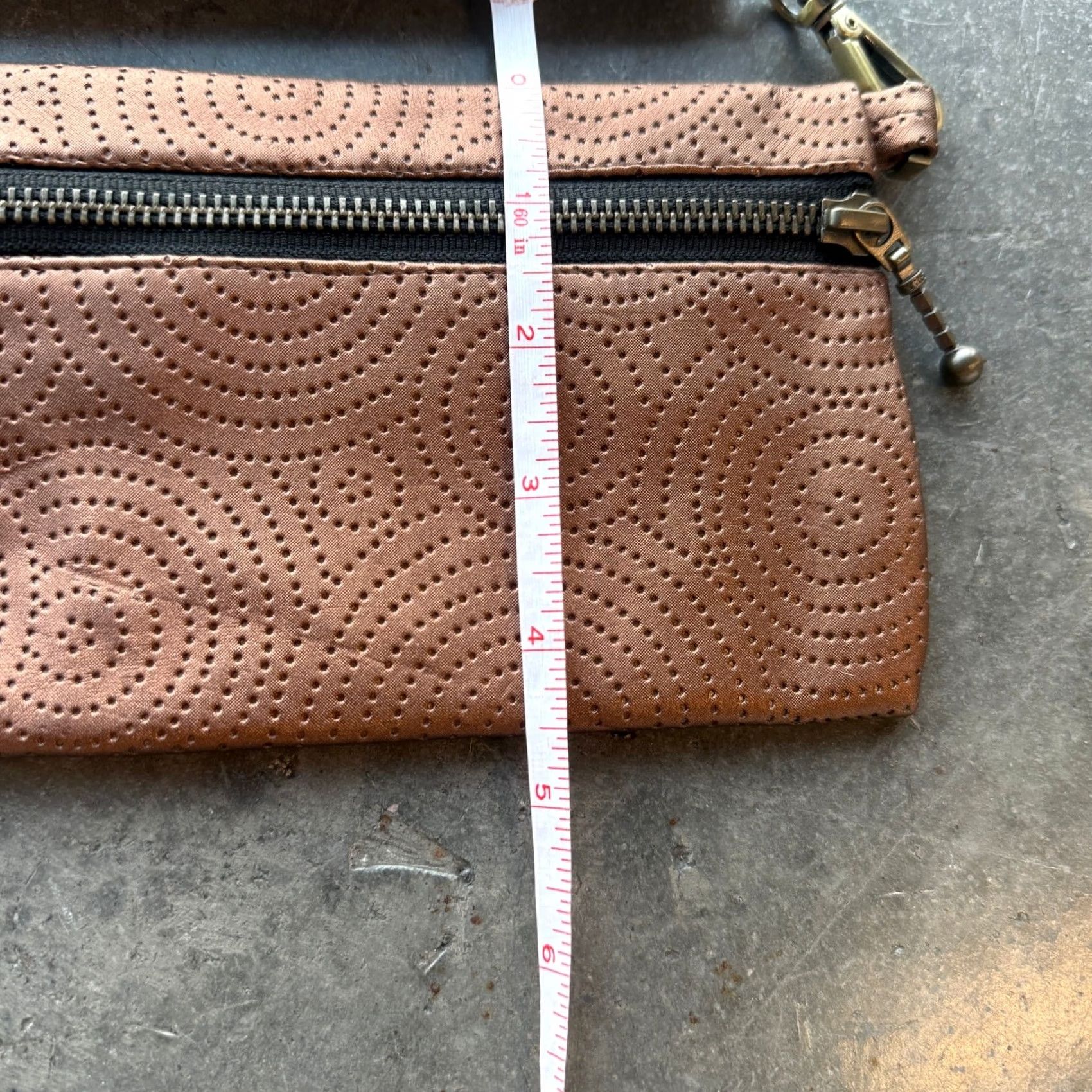 Vintage Vintage Beige Clutch Mini Wristlet Wallet - Y2K Boho Granola Purse, Faux Leather, Women, Clutch, 20+ Years, Vintage, Beige, Purse, Wallet, Wristlet Size ONE SIZE - 4 Thumbnail