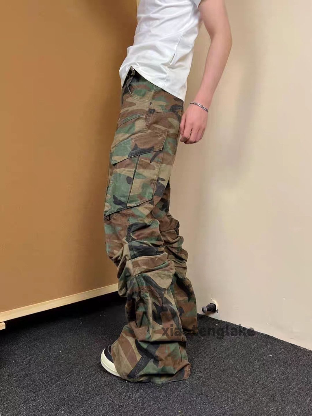 Designer × Japanese Brand × Vintage utility punk grunge bootcut flared pleased cargo pants Size US 30 / EU 46 - 1 Thumbnail