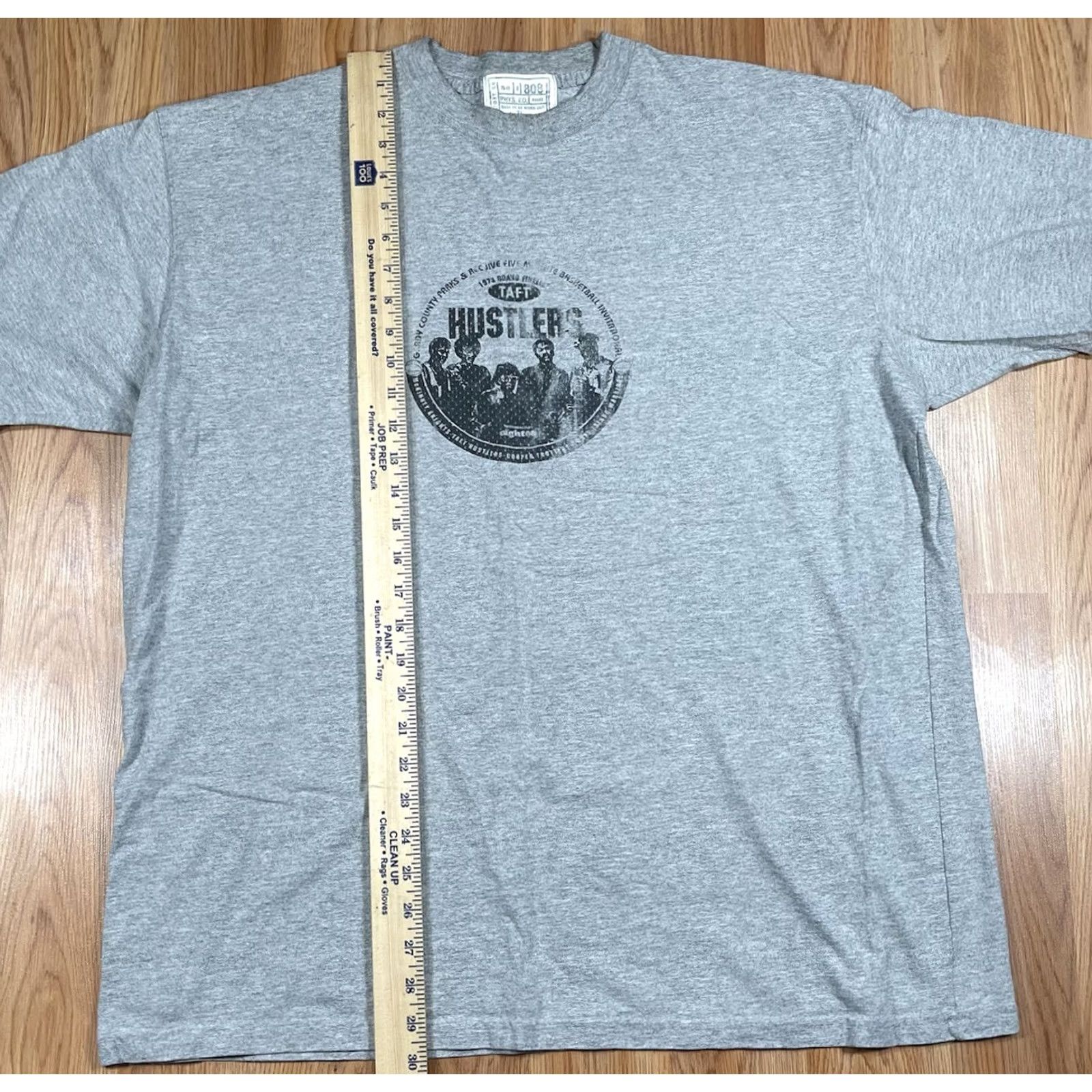 Vintage Unbranded CrewNeck Graphics T-Shirt Mens XL Extra Large 100% Cotton Made In USA Gray Short Sleeve Logo T-Shirt Mens XL Size US XL / EU 56 / 4 - 3 Thumbnail