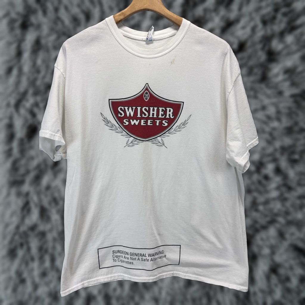 Vintage VINTAGE 90s Swisher Sweets Graphic T-Shirt XL White Mens Size US XL / EU 56 / 4 - 1 Thumbnail