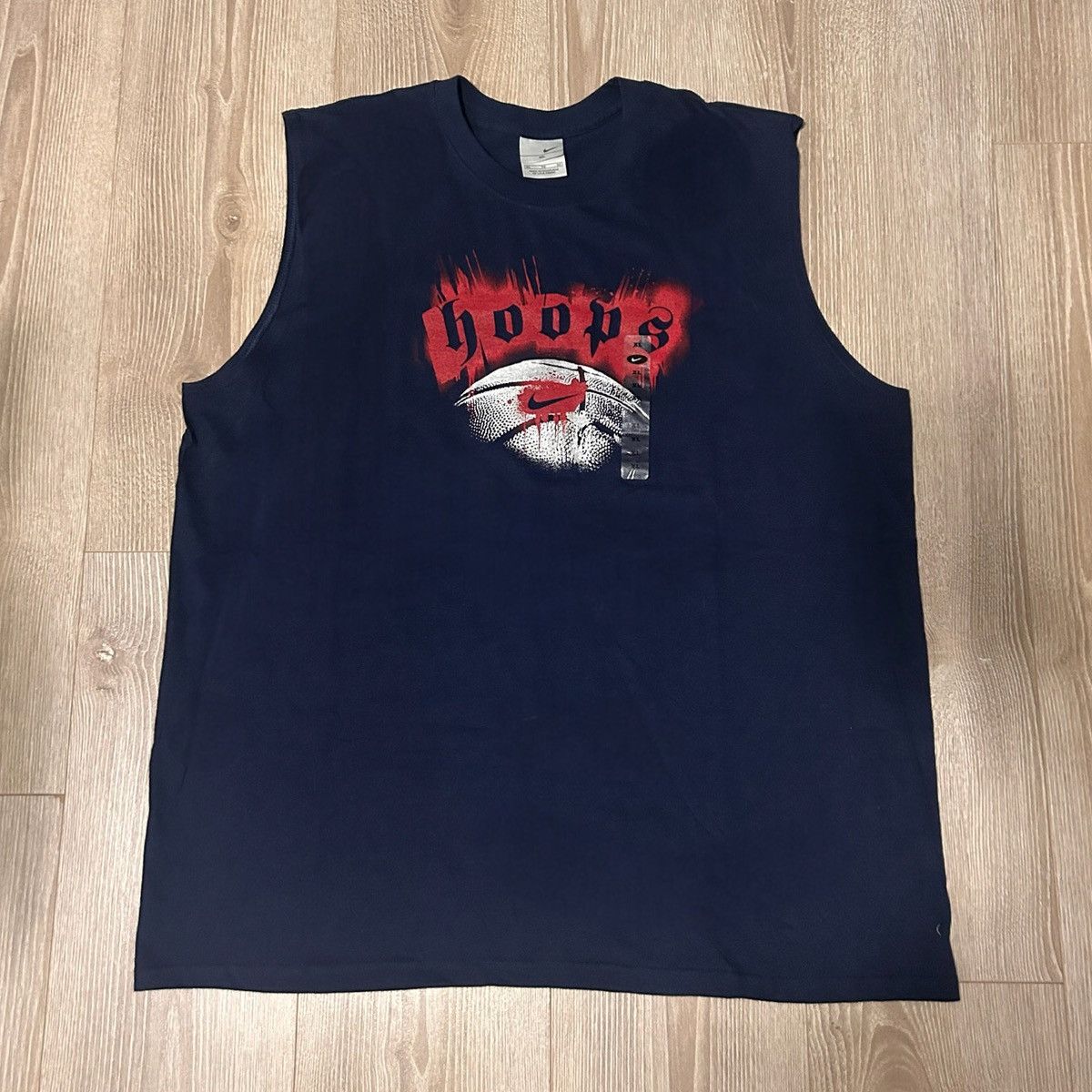 Nike New Y2K Nike Basketball Hoops Navy Blue & Red Tank Top XL Size US XL / EU 56 / 4 - 1 Thumbnail