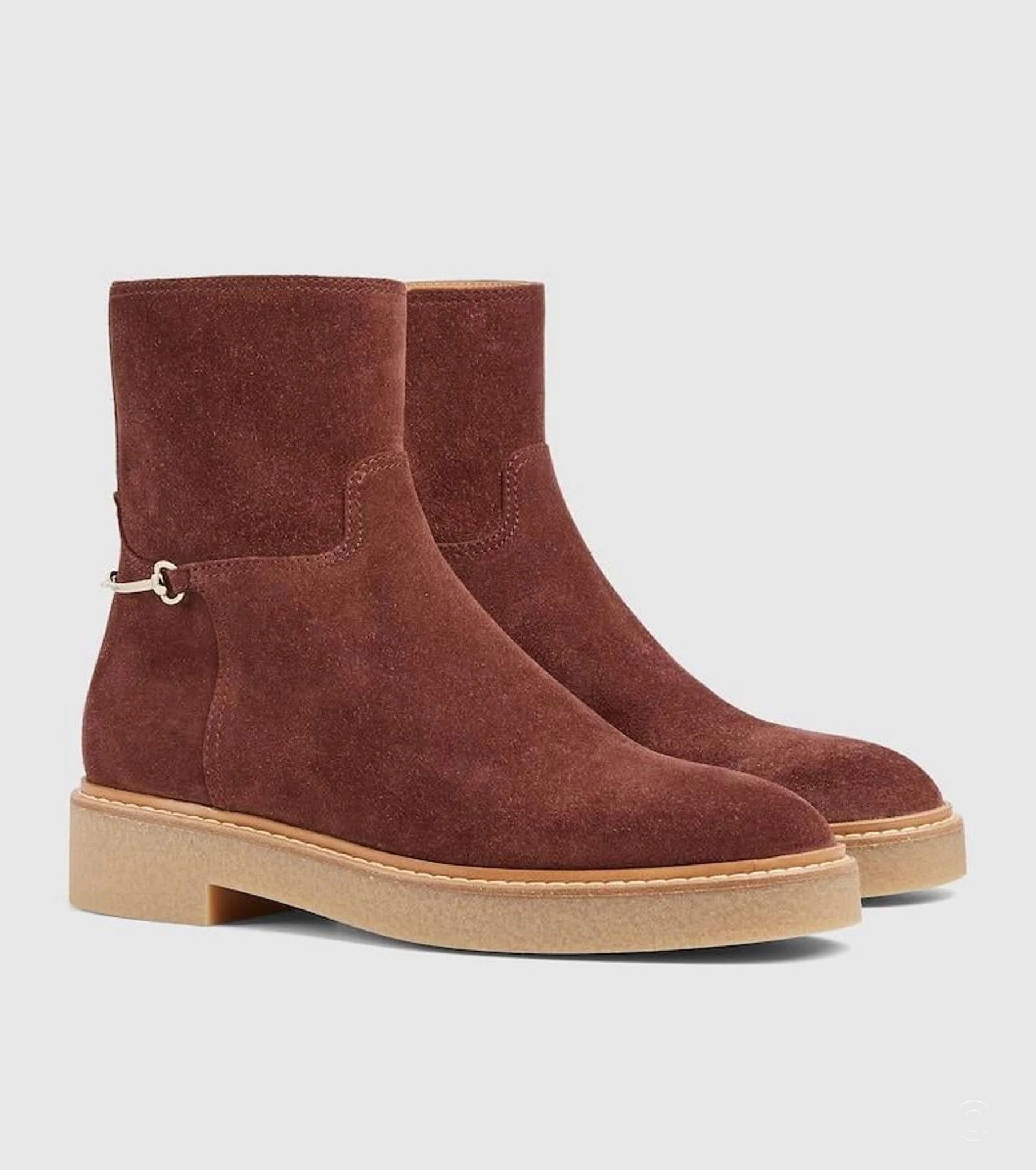 Gucci o1loc1c0226 811378 Women's Slim Horsebit Ankle Boots Brown Size US 9 / IT 39 - 1 Thumbnail