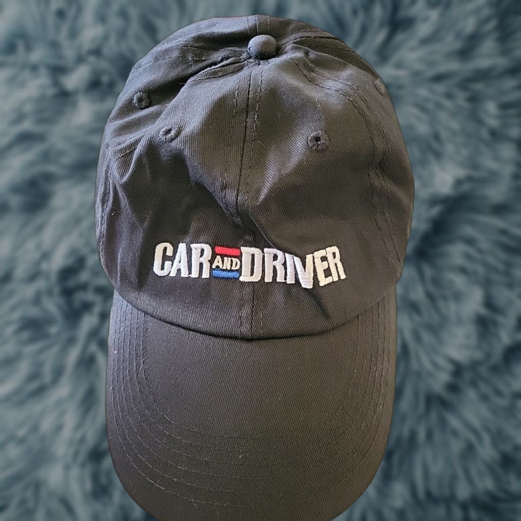 Vintage Car and Driver Hat Black Stitched Adjustable Baseball Cap Size ONE SIZE - 1 Thumbnail