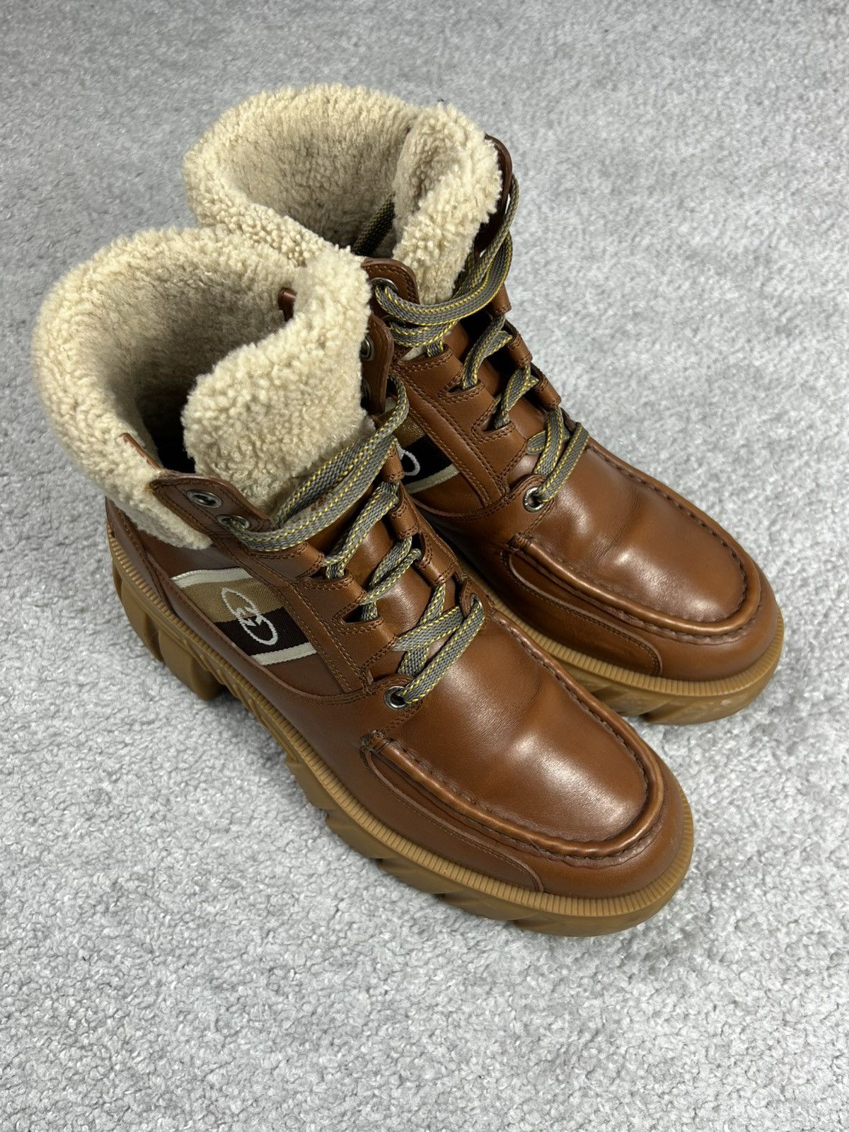 Gucci Gucci Brown “Interlocking G” Ankle Boots Size 41 Size US 7 / EU 40 - 2 Thumbnail
