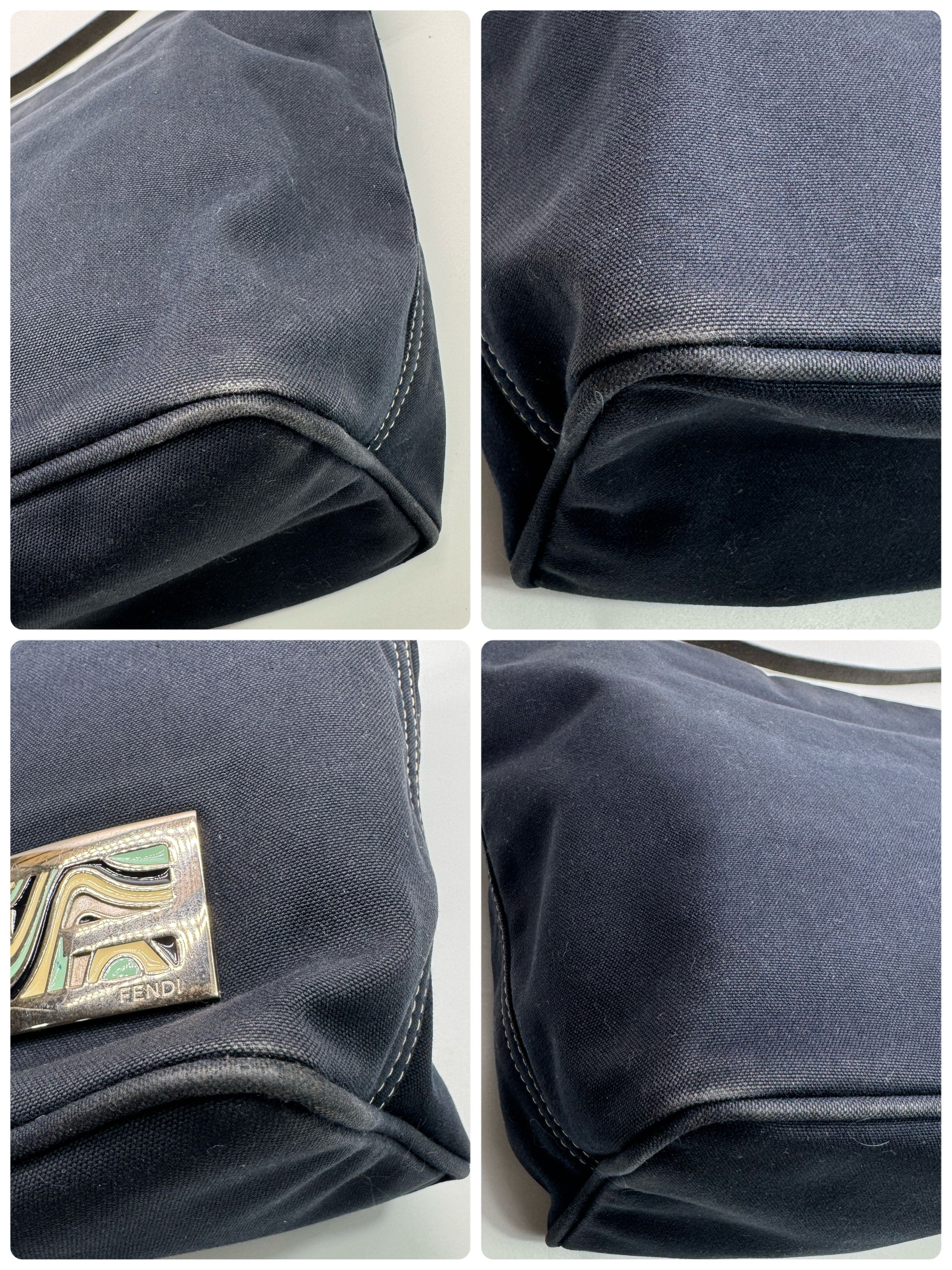 Fendi Fendi Navy Blue Denim Shoulder Bag Size ONE SIZE - 4 Thumbnail