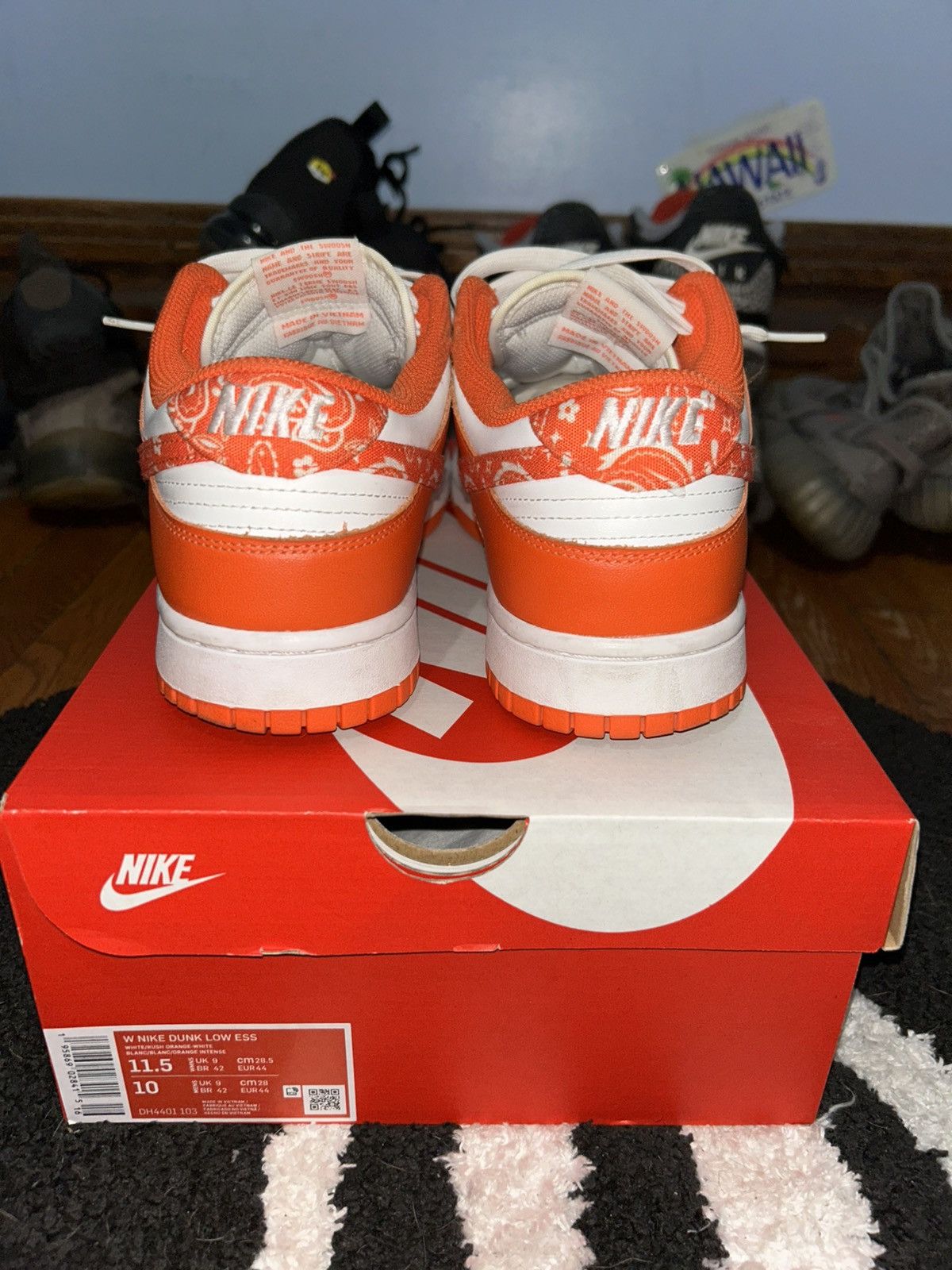 Designer × Nike Nike Dunk Low “Orange Paisley” Size US 10 / EU 43 - 8 Thumbnail