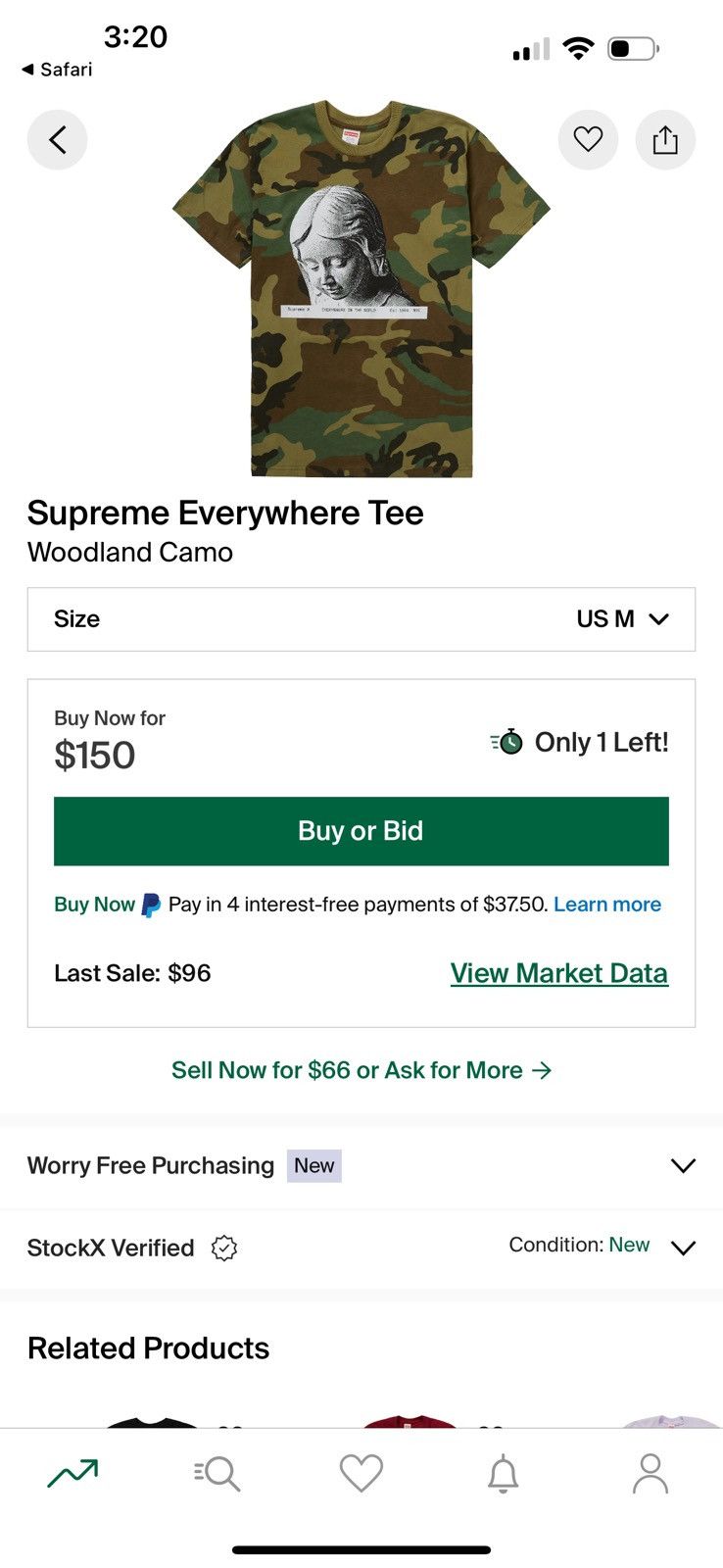Supreme Supreme Everywhere Tee Size US M / EU 48-50 / 2 - 2 Thumbnail