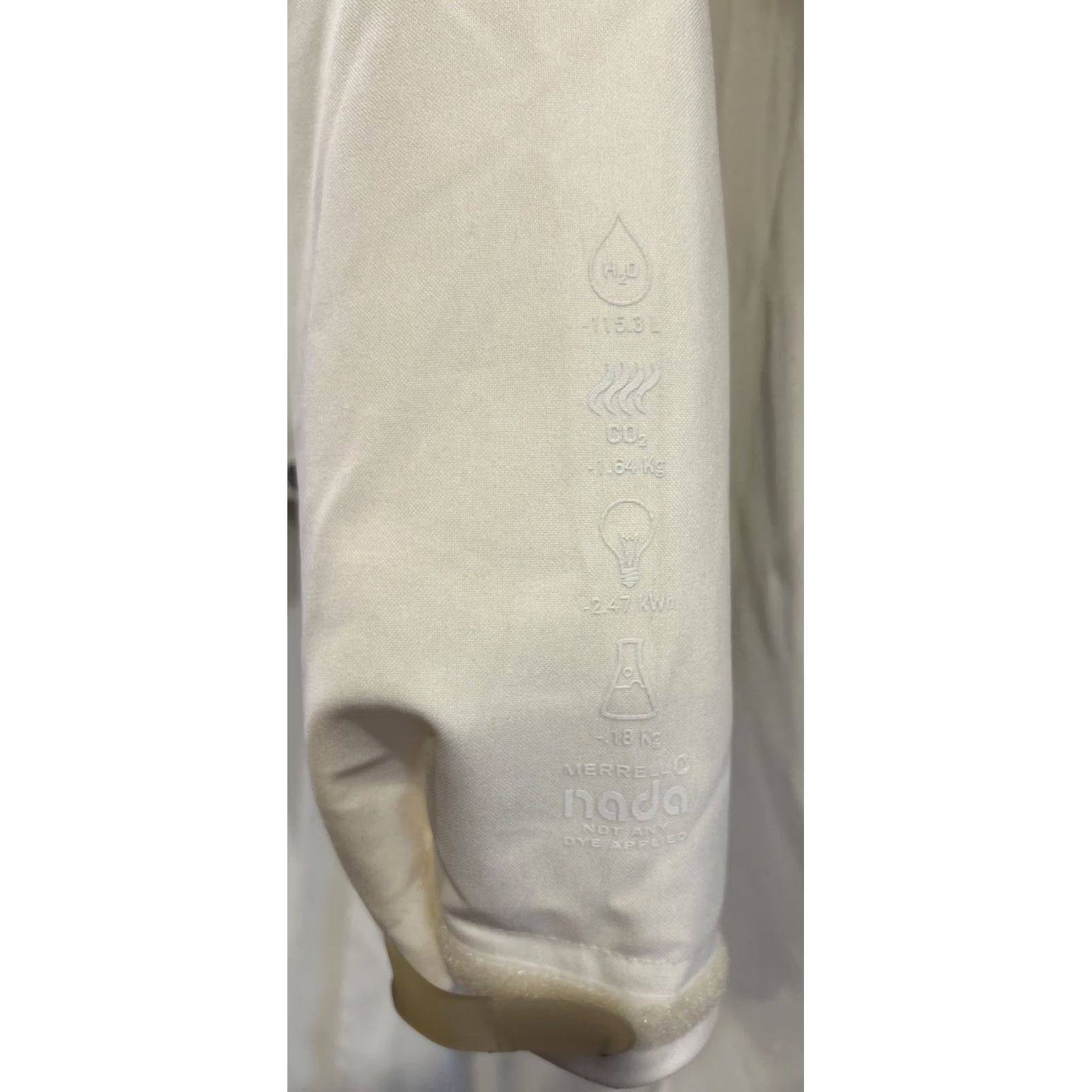 Merrell Merrell NADA Jacket Women’s Size S White/Cream Nylon Polyester Travel All Seasons Rain Coat Zip Snap Long Sleeve Mid-Length Size S / US 4 / IT 40 - 7 Thumbnail