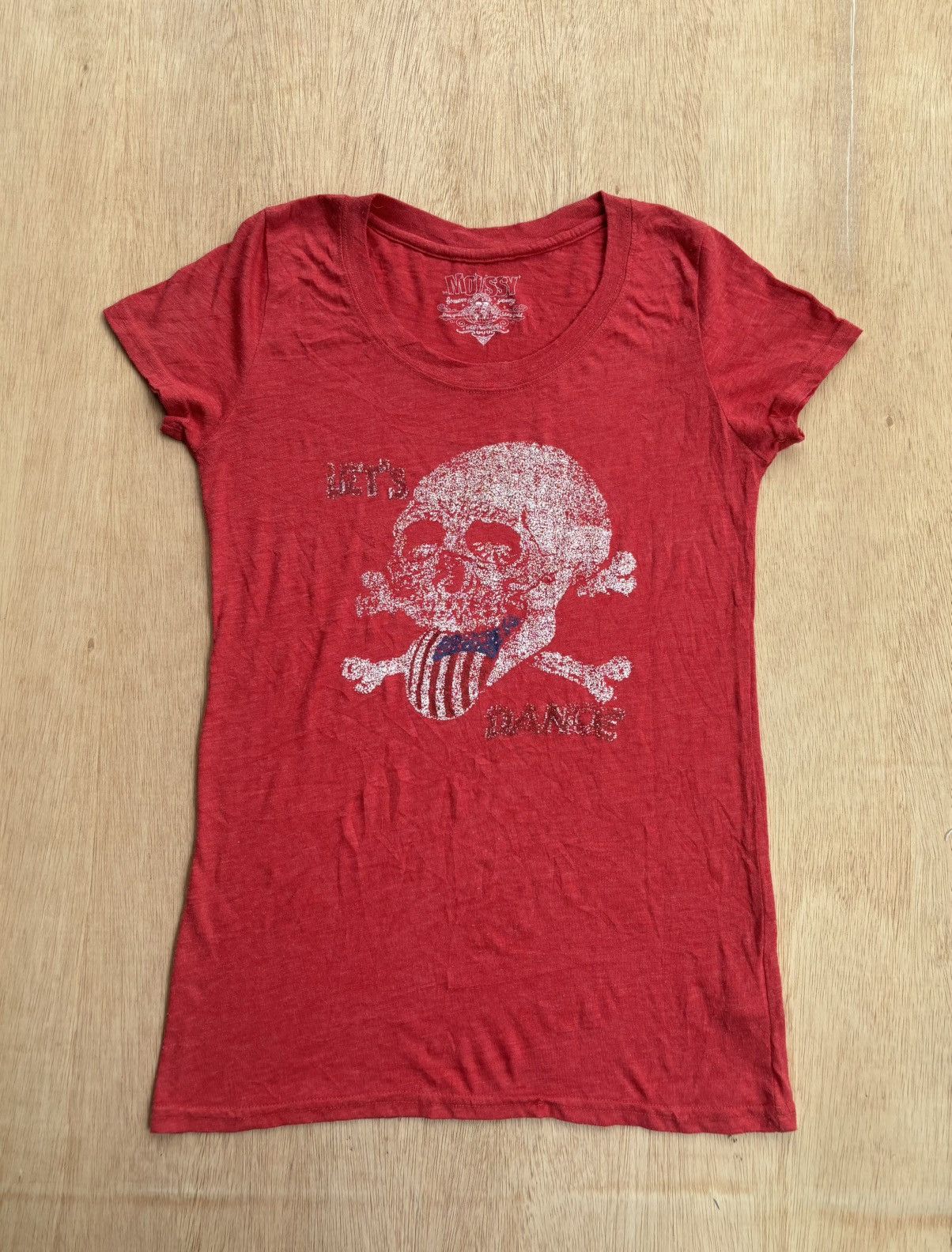MOUSSY Y2k Moussy Rock'N' Roll Skull Tshirt Size M / US 6-8 / IT 42-44 - 1 Thumbnail