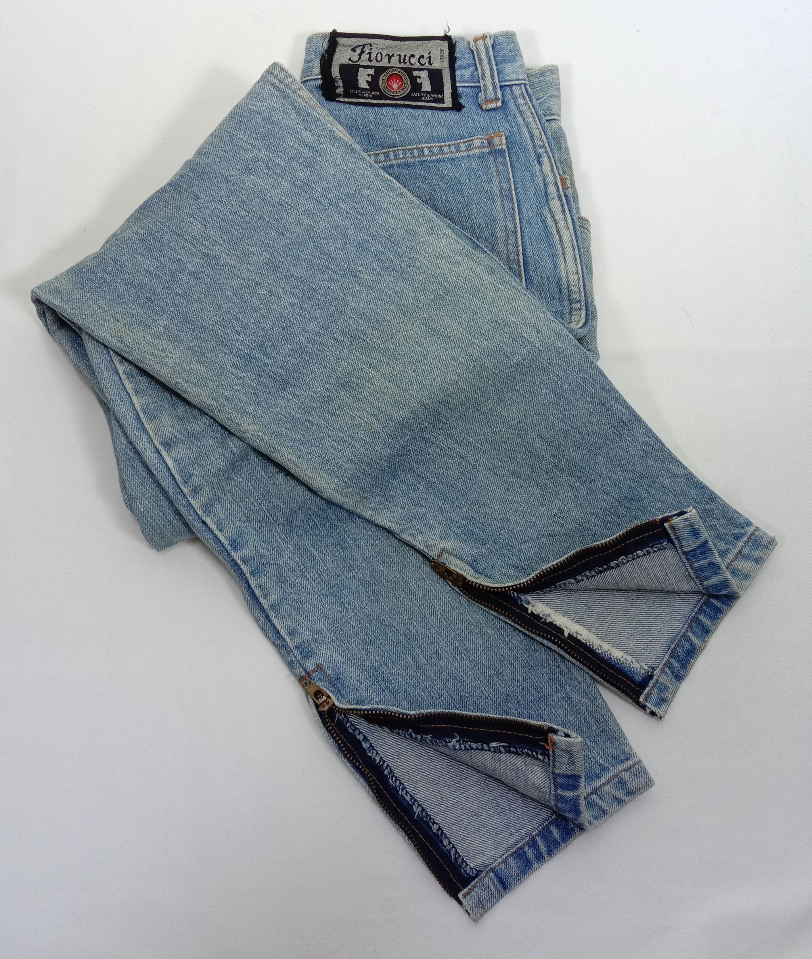 Fiorucci Vintage Fiorucci Italian Designer Leg Zipper Jeans Size 26" / US 2 / IT 38 - 14 Thumbnail