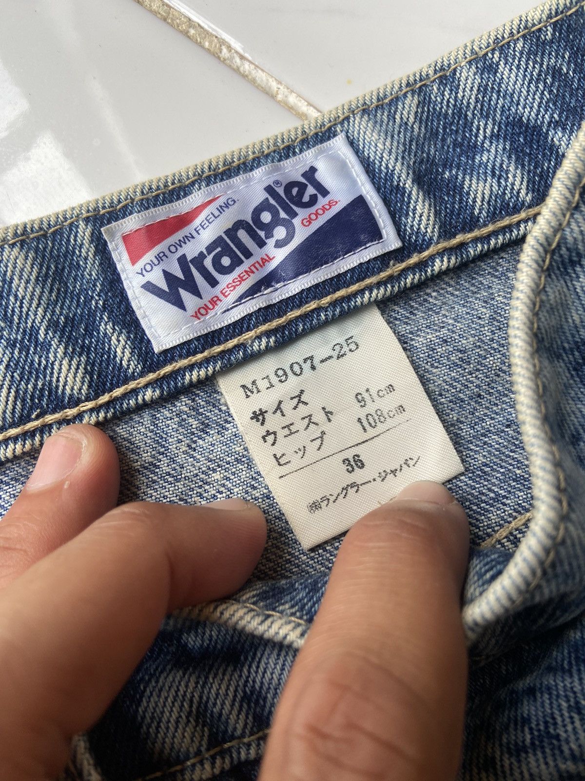 If Six Was Nine WRANGLER DENIM ASID WASH STYLE Size US 35 - 4 Thumbnail