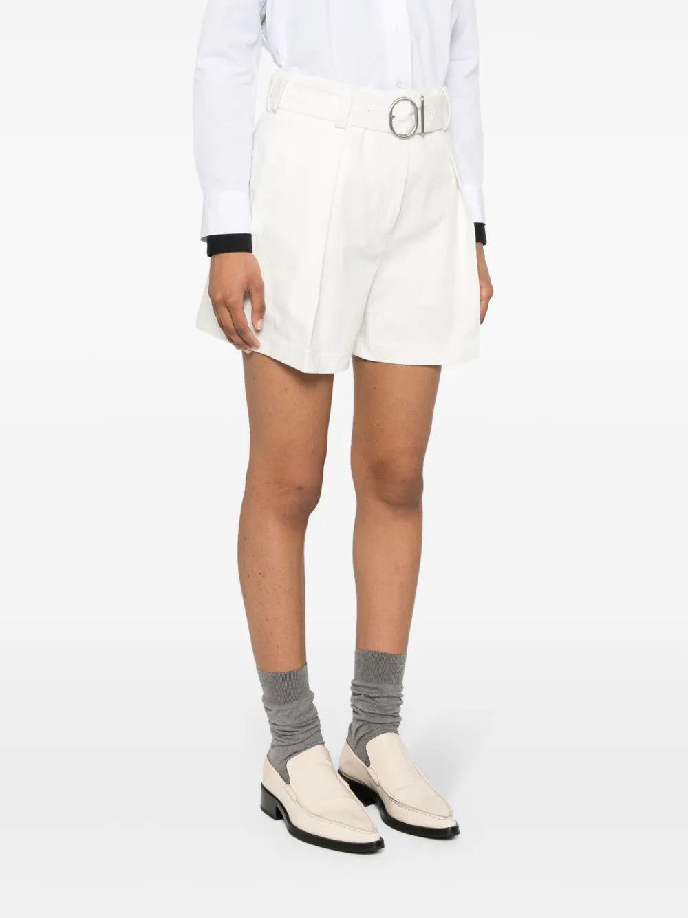 Jil Sander o1y1025 Short in White Size 27" / US 4 / IT 40 - 5 Thumbnail