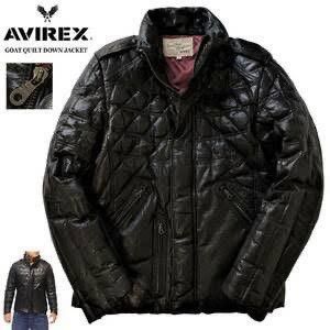 Avirex × Schott Vintage Avirex 💎 Quilted Goatskin Leather Down Biker Jacket Size US S / EU 44-46 / 1 - 3 Thumbnail