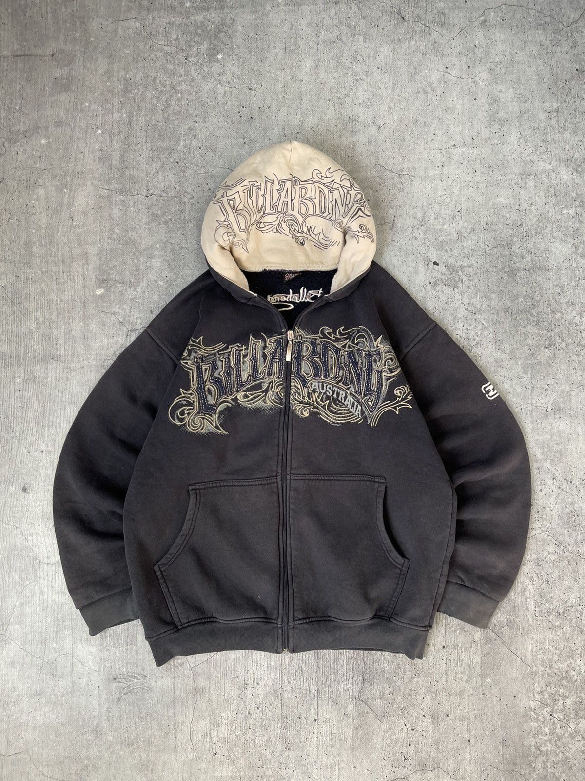 Billabong Y2K Billabong Zip Up Japanese 🇯🇵 Distressed Hoodie Size US L / EU 52-54 / 3 - 2 Thumbnail