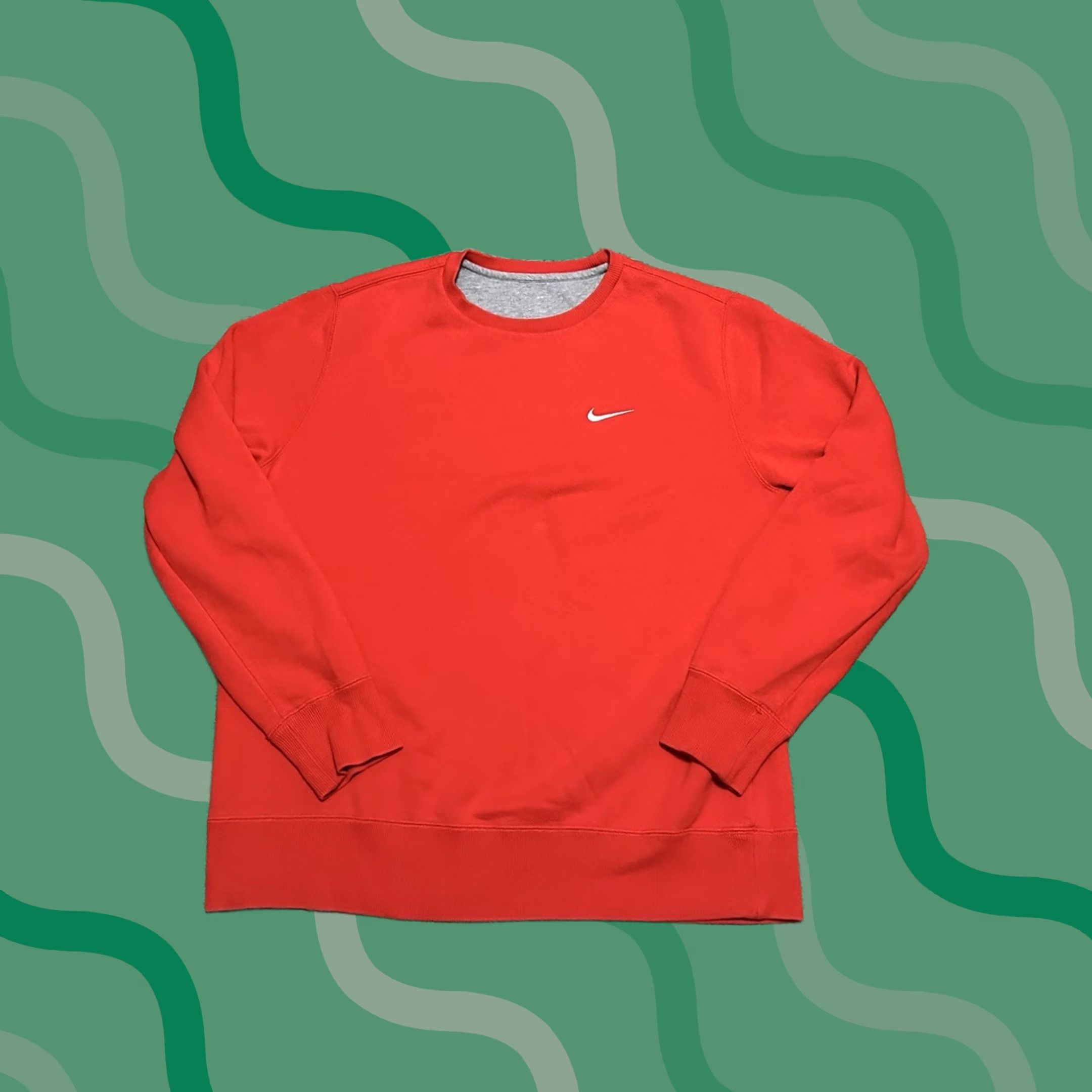 Nike VINTAGE Nike Sweatshirt Mens 2XL Crewneck Swoosh Logo Grunge Y2K Red Size US XXL / EU 58 / 5 - 1 Thumbnail