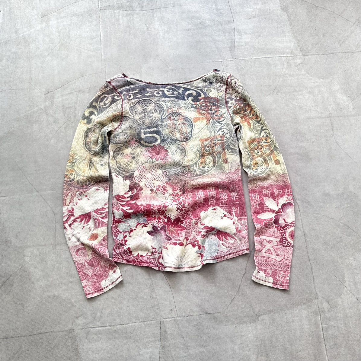 Hysteric Glamour × Undercover 00s Japan Floral Long Sleeve T Shirt Cop Copine Style Size L / US 10 / IT 46 - 13 Thumbnail