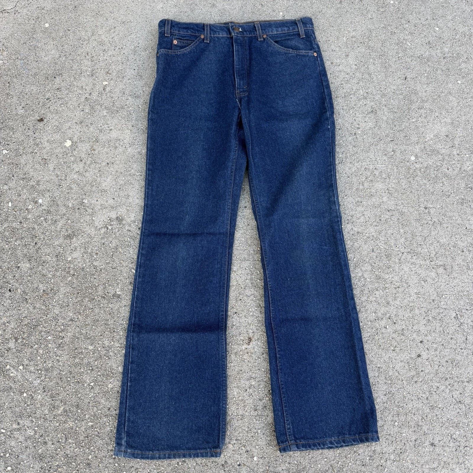 Levi's × Vintage Vintage 90s Levi’s 517 Bootcut Orange Tab Denim Jeans 34x32 Size US 34 / EU 50 - 1 Thumbnail