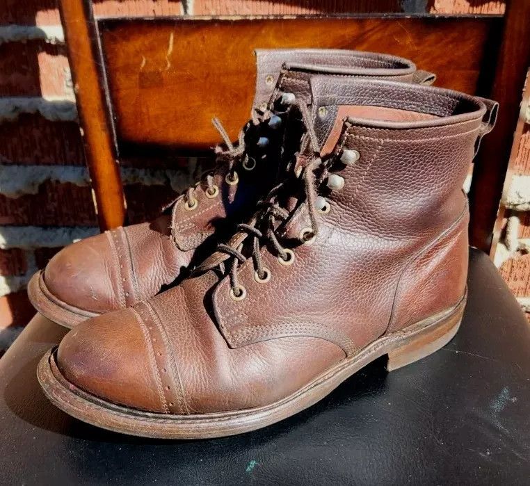 RRL Ralph Lauren RRL Bowery Boots Pebble Leather Size 8D | Grailed