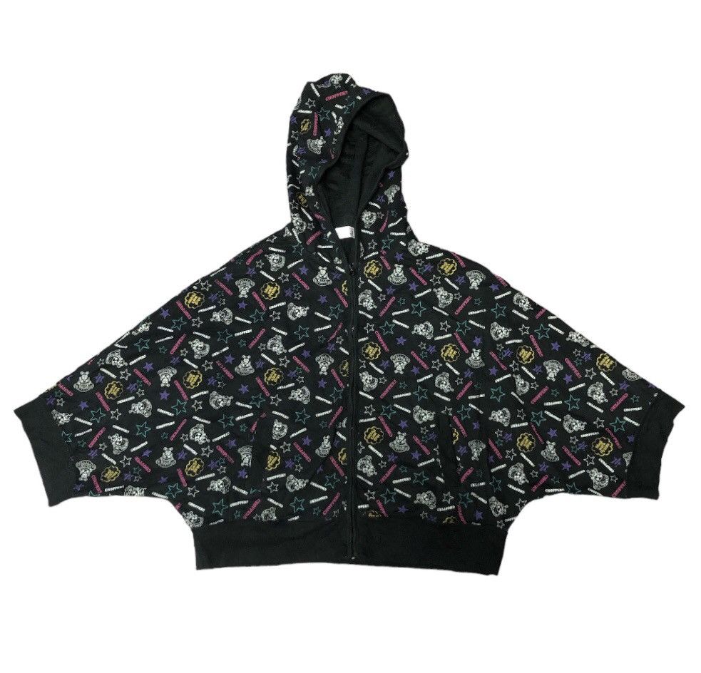 image of Cartoon Network x One Piece Monogram Chopper Hoodies Kimono Design in Black, Women's