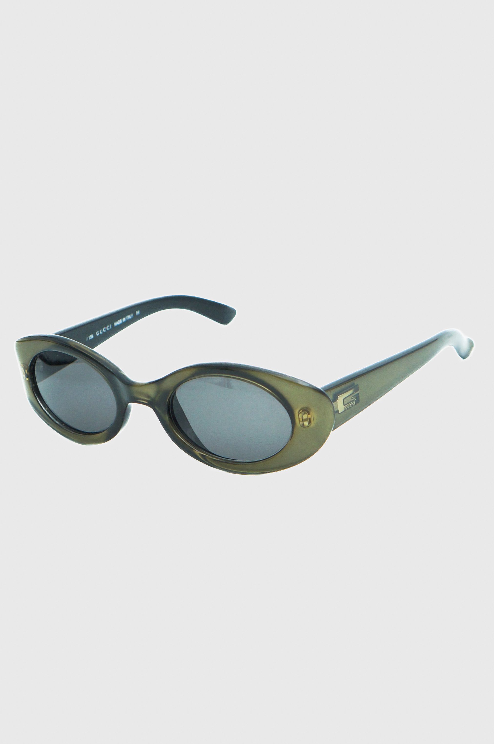 Gucci GUCCI GG 2438 Green Oval Sunglasses Vintage 90s 00s | Grailed
