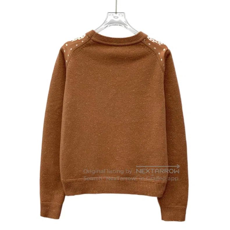Hermes Hermes Orange letter polka dot print mulberry silk round-n Size XS / US 0-2 / IT 36-38 - 2 Thumbnail