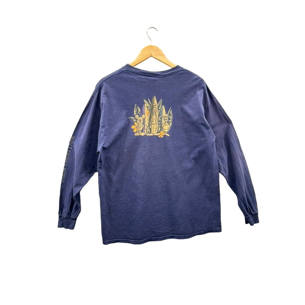 Disney × Vintage 2000's Walt Disney World Hawaiian Tribal L/S Graphic T-Shirt Size US L / EU 52-54 / 3 - 2 Thumbnail
