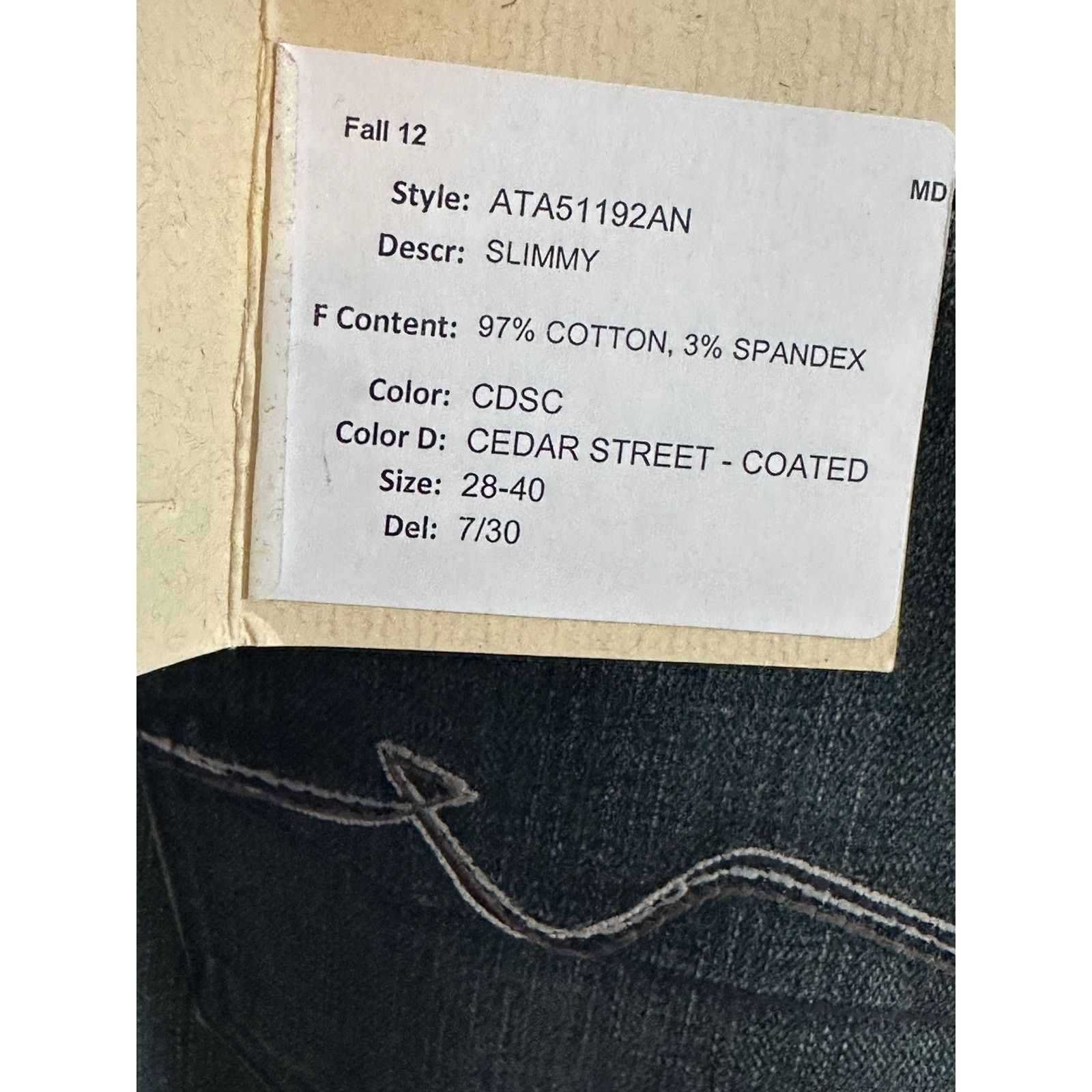7 For All Mankind 7For All Mankind Slimmy blue coated jeans size 28 Size US 28 / EU 44 - 5 Thumbnail