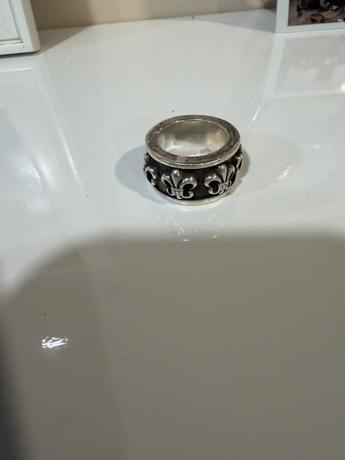 Chrome Hearts Chrome hearts fleur de lis spinner ring Size ONE SIZE - 2 Thumbnail