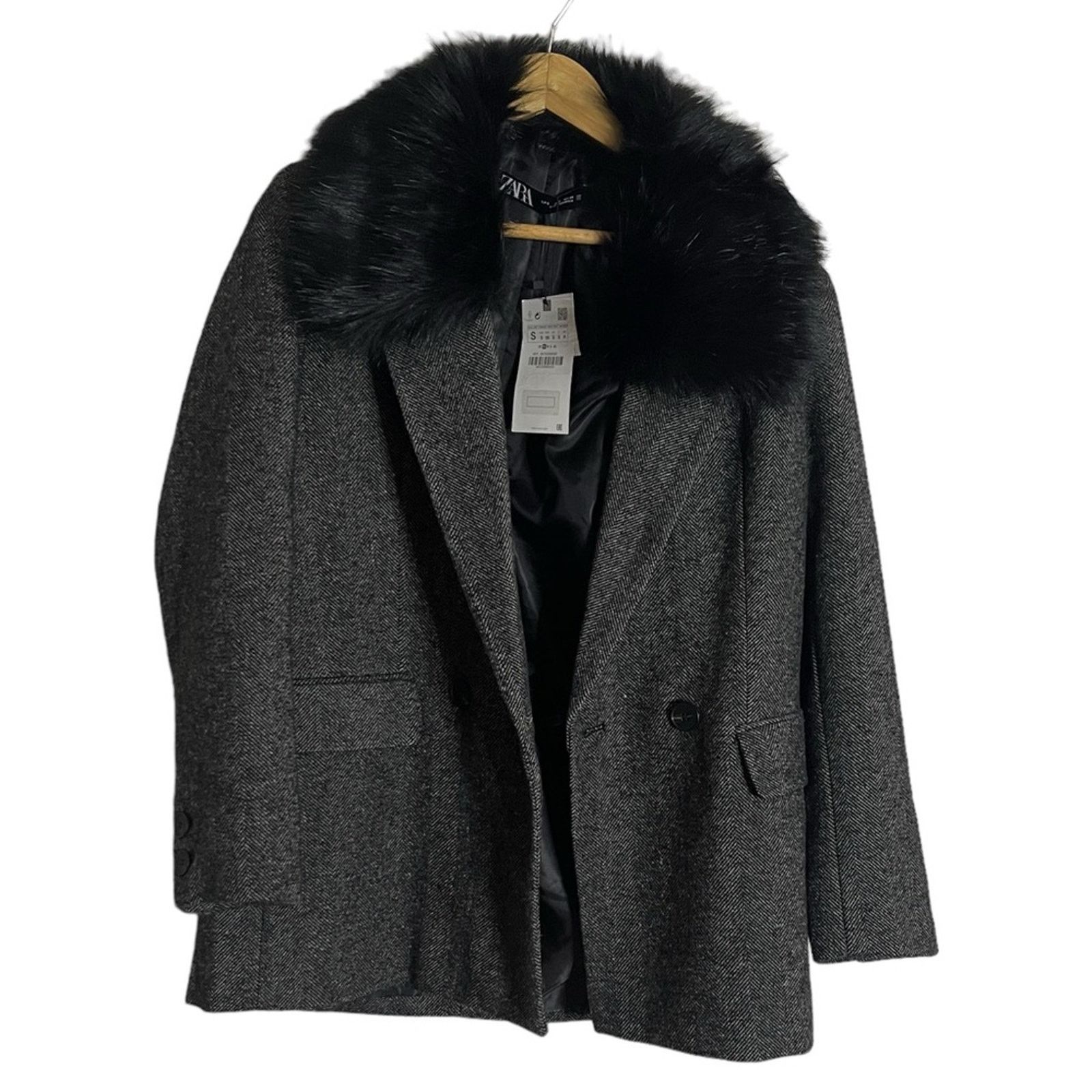 Zara Zara Herringbone Blazer S Size S / US 4 / IT 40 - 5 Thumbnail