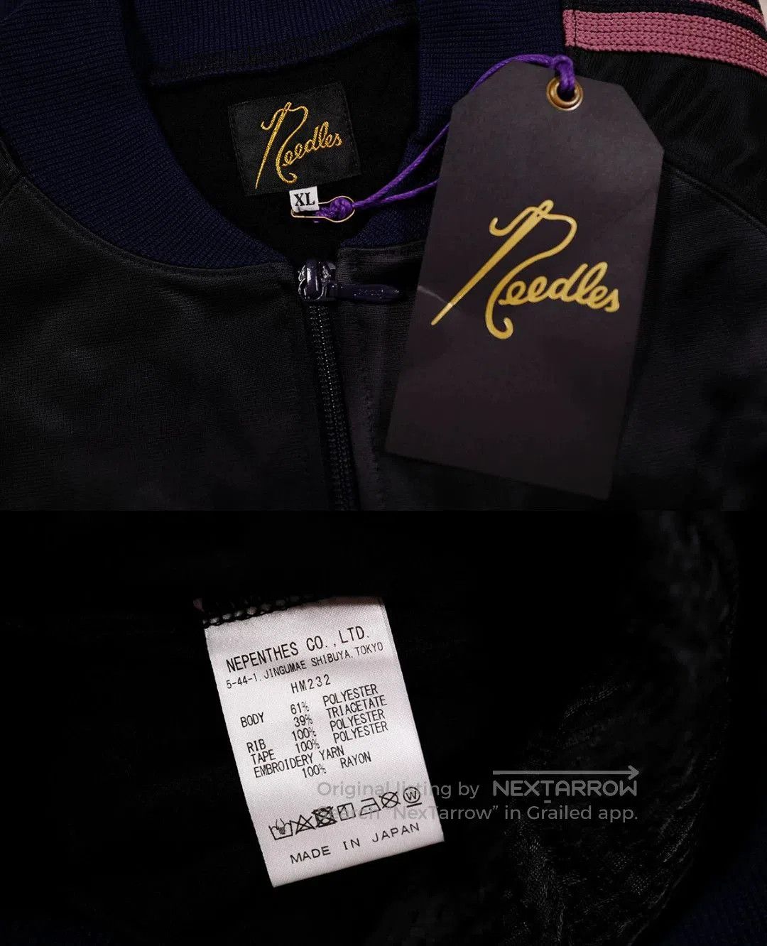 Needles Needles RC Track Jacket in Black and Pink. Size US XL / EU 56 / 4 - 7 Thumbnail