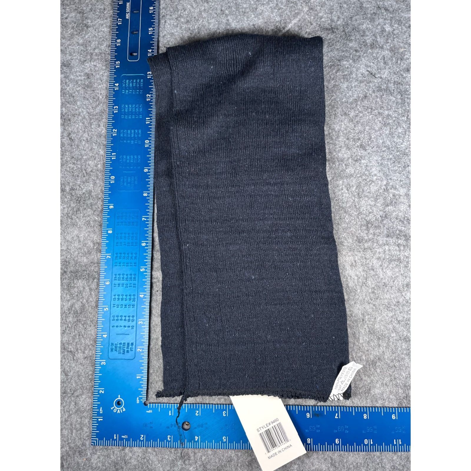 Vintage Moda West Scarf Unisex Rectangle Scarf Blue Knit 100% Polyester Winter Neck Warmer Adults 100% Polyester NEW Size ONE SIZE - 4 Thumbnail