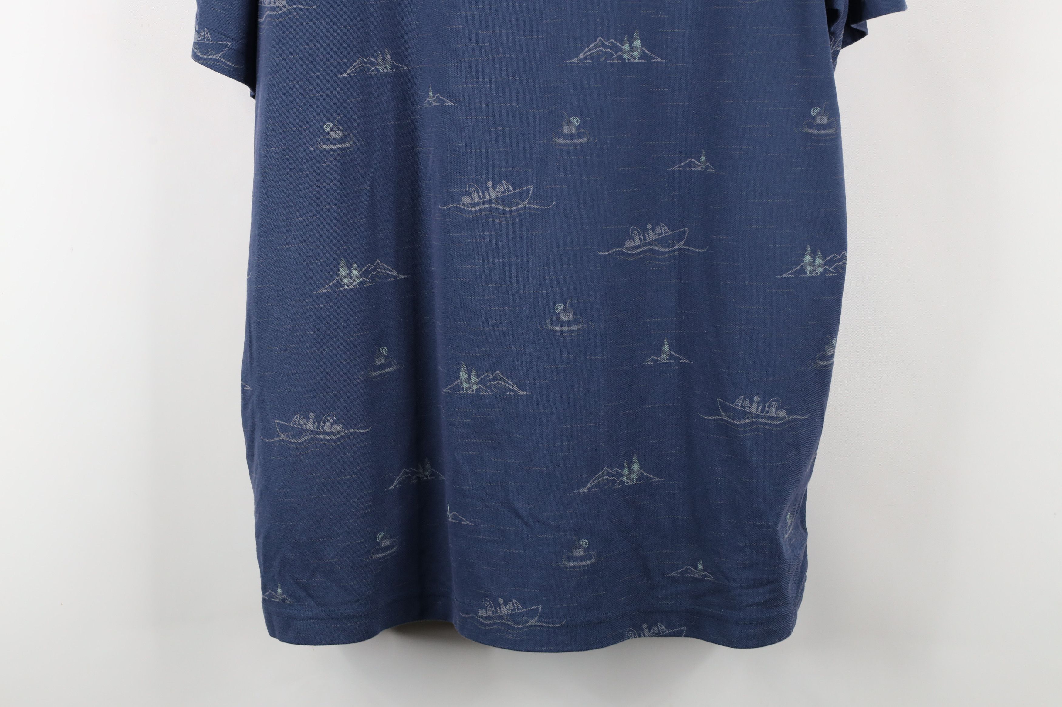 TravisMathew × Vintage Travis Mathew Boat Mountain All Over Print Knit Golf Polo Size US XL / EU 56 / 4 - 14 Thumbnail