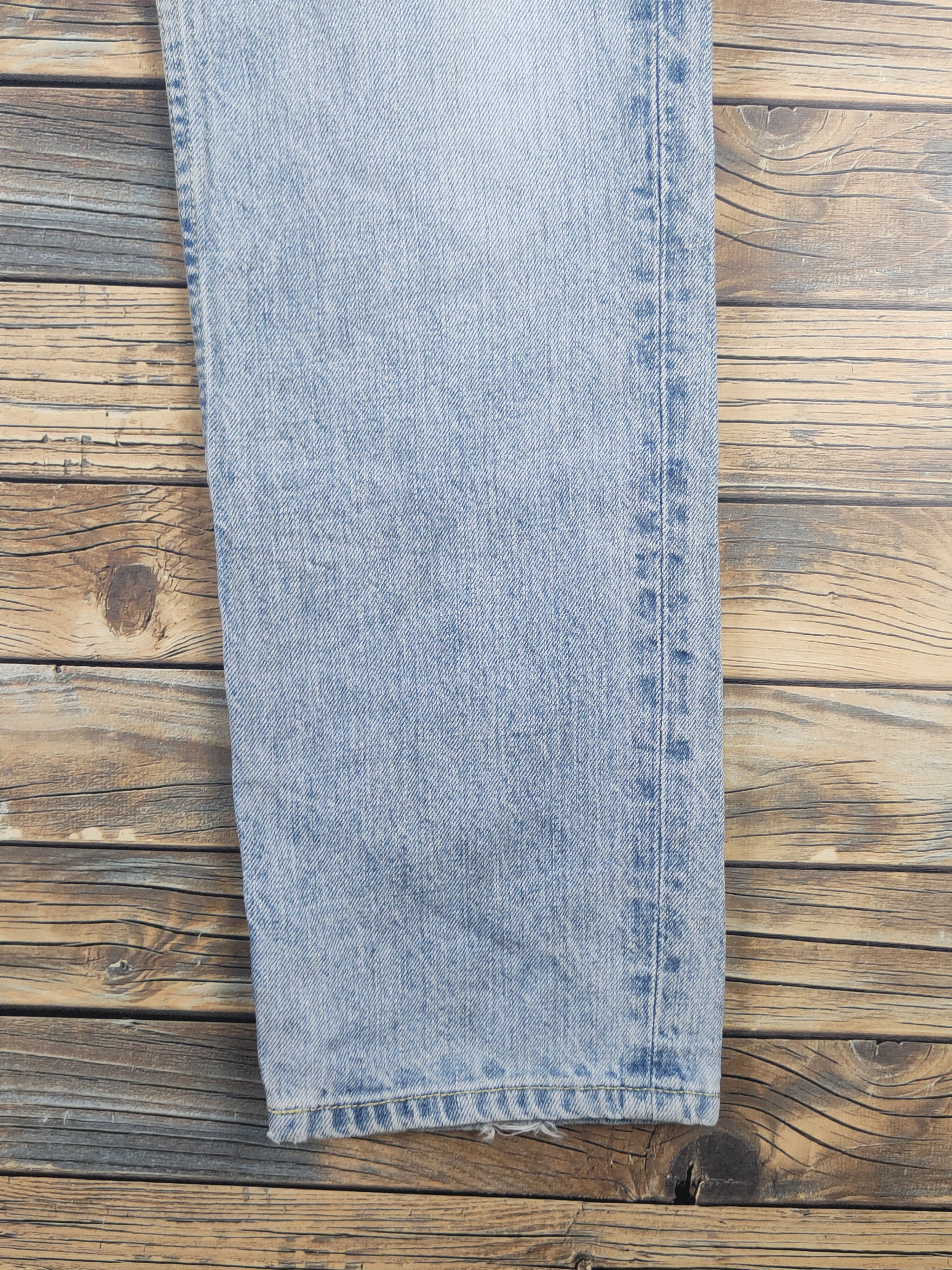 Japanese Brand Japan vintage Blue Distressed Ripped denim Jeans #W1614 Size US 30 / EU 46 - 6 Thumbnail