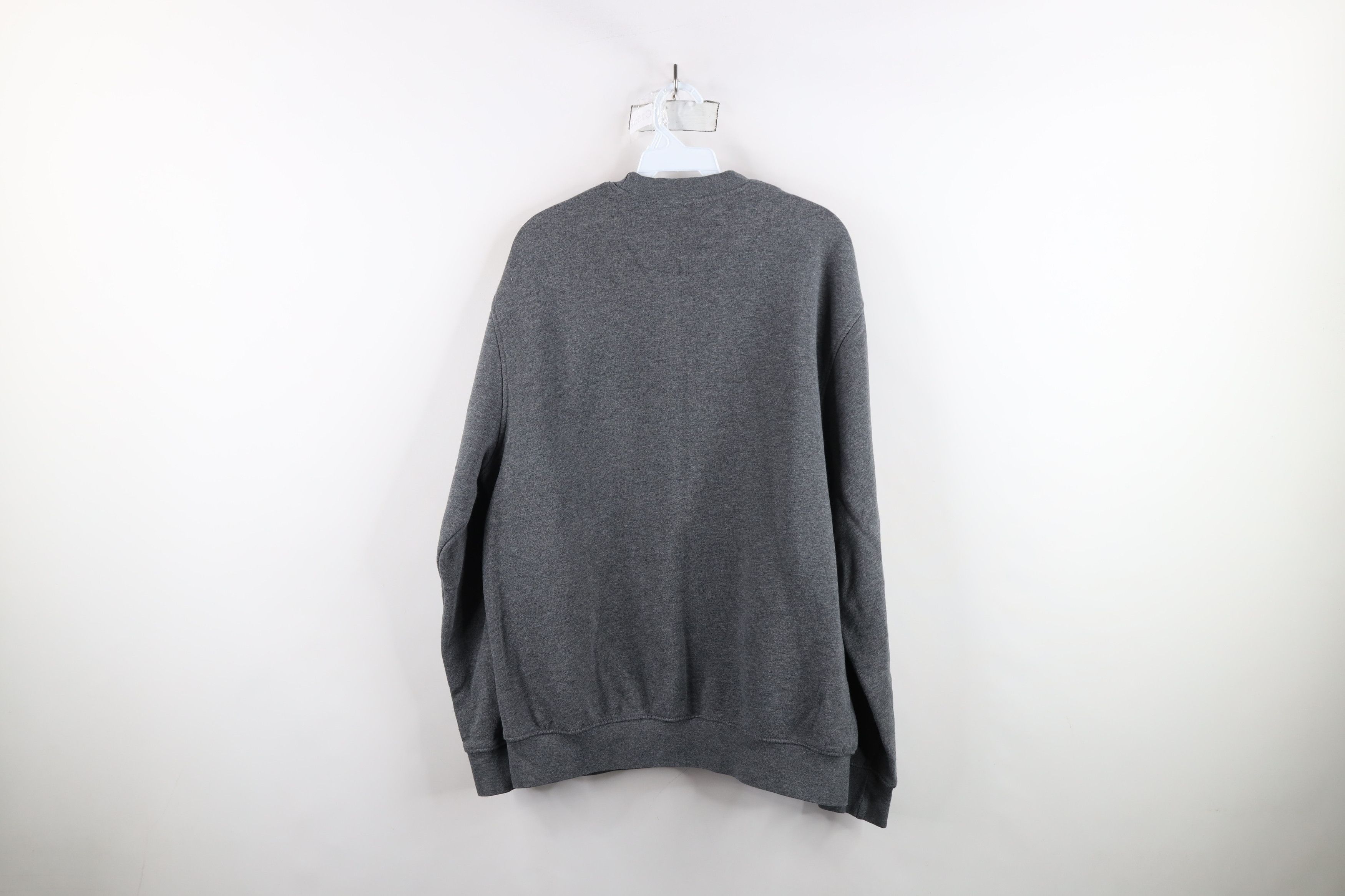 Nike × Vintage Vintage 90s Y2K Nike Scott Mini Swoosh Sweatshirt Gray Size US M / EU 48-50 / 2 - 10 Thumbnail