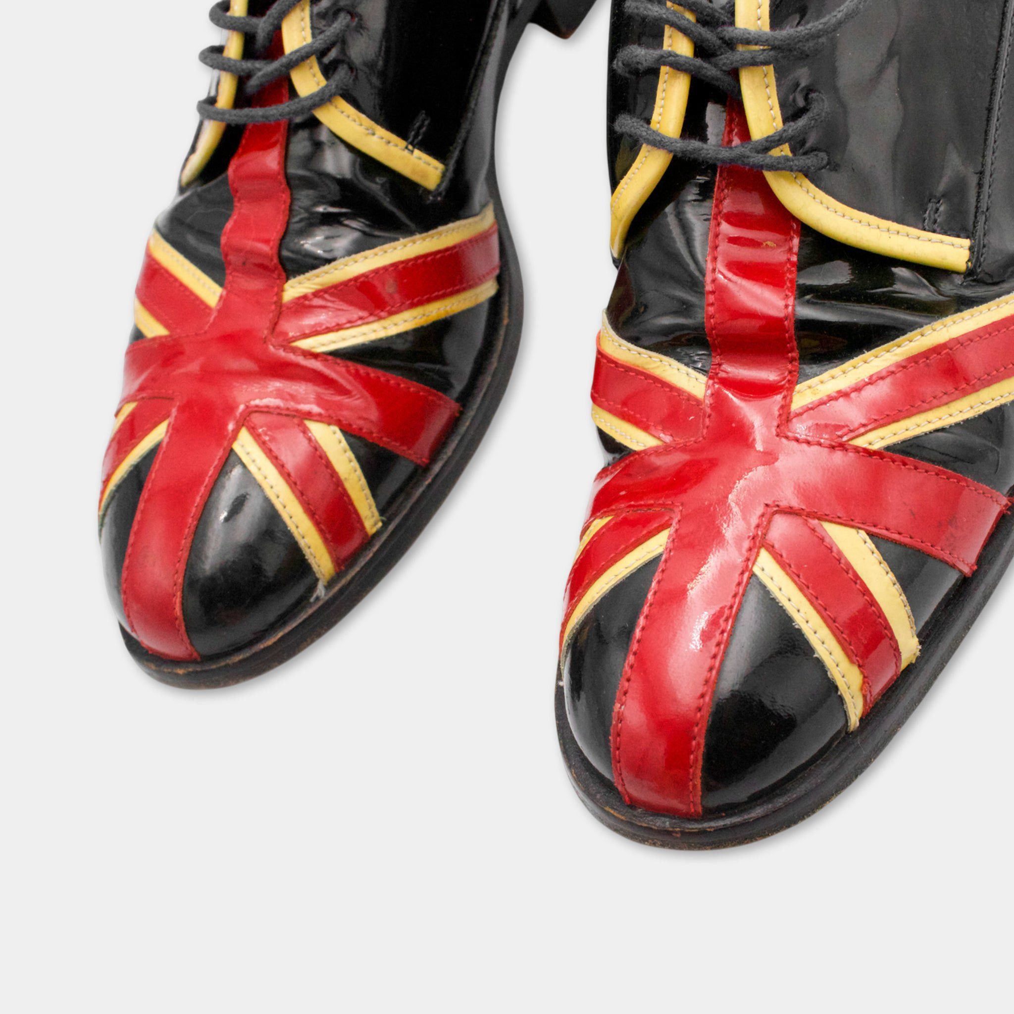 Moschino Moschino Union Jack Flag Oxfor Shoes Size US 6 / IT 36 - 2 Thumbnail